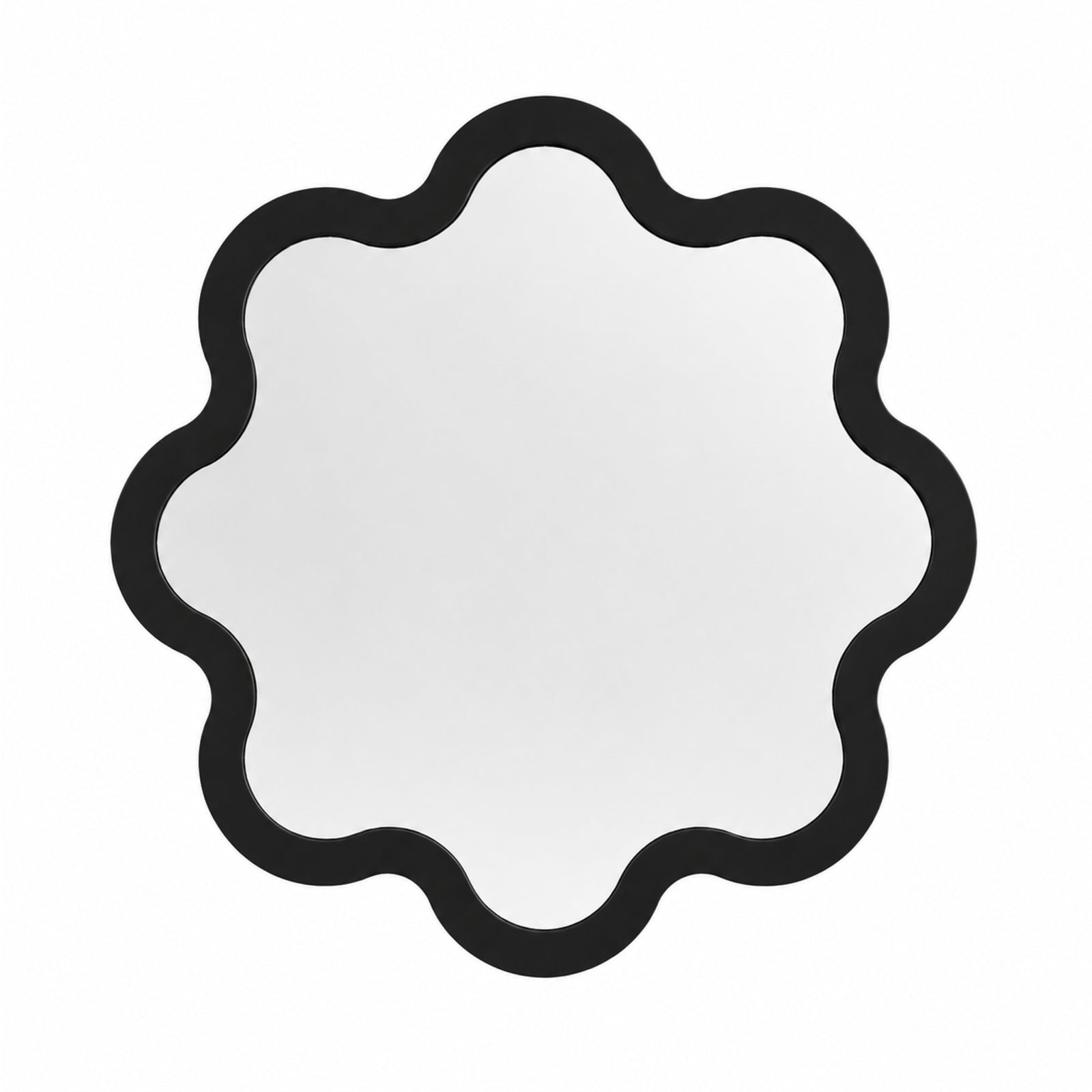 Organic Bathroom Round Wavy Mirror – Hvyli Round Medium