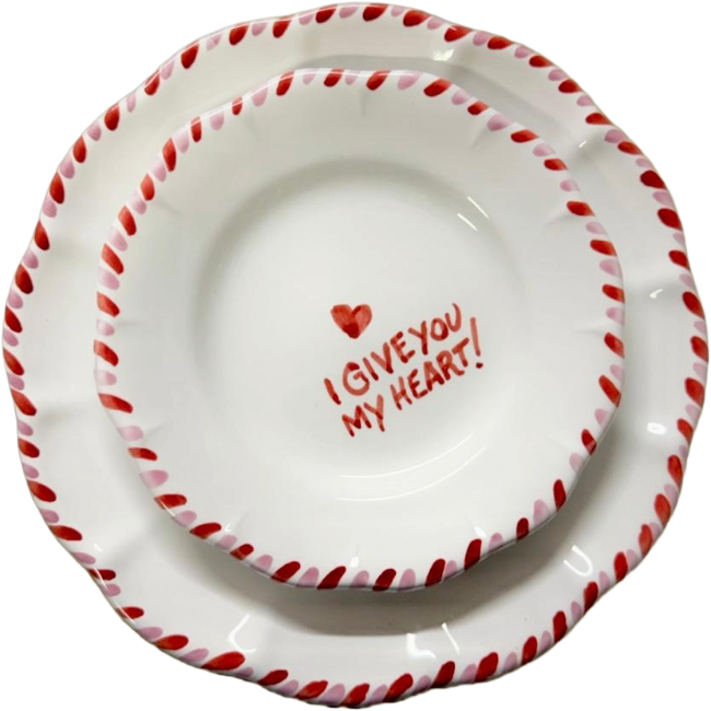 I Give You My Heart Plate - 16cm