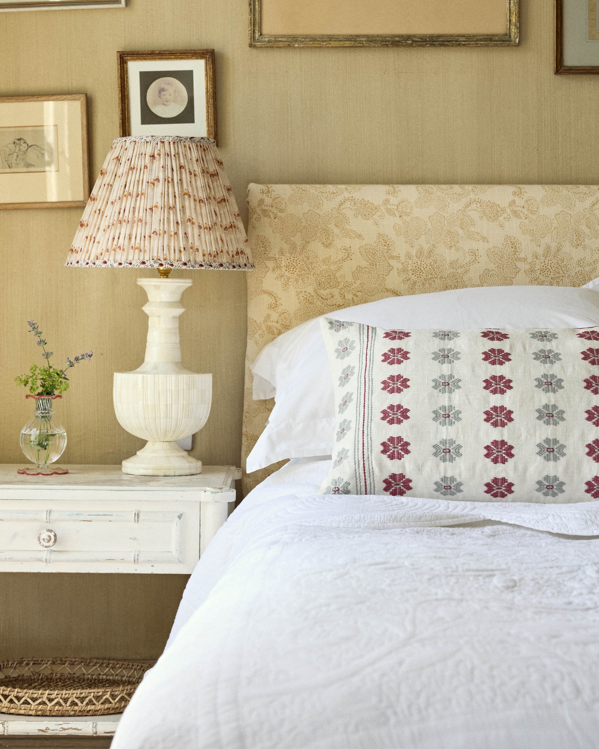 Daphne Embroidered Cushion Cover