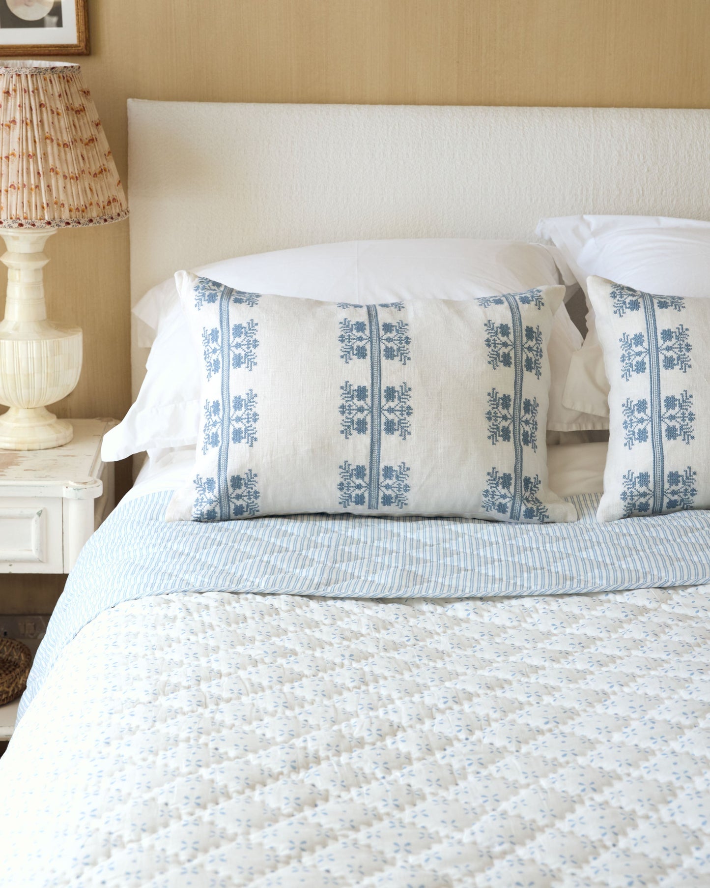Athena Embroidered Cushion Cover