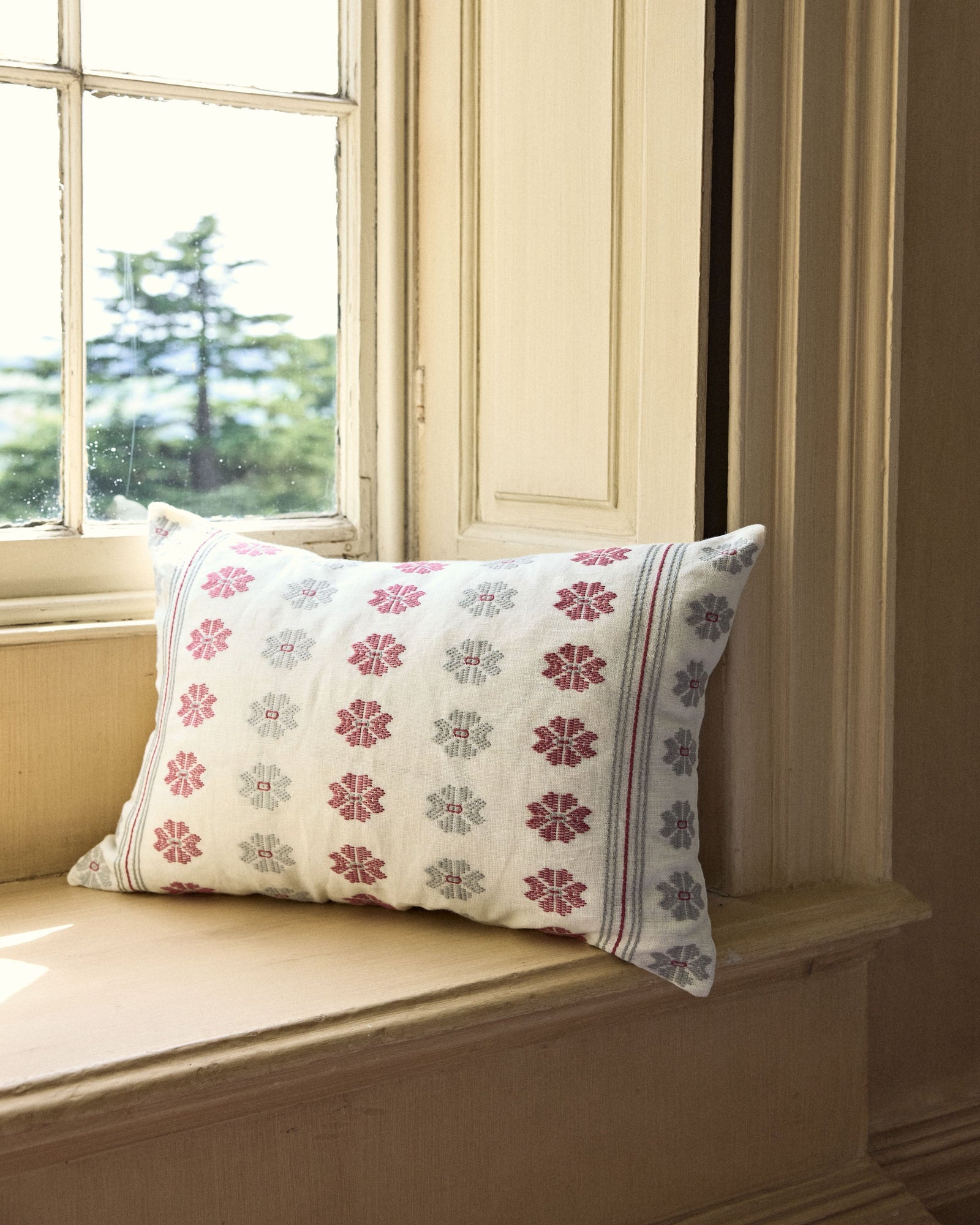 Daphne Embroidered Cushion Cover