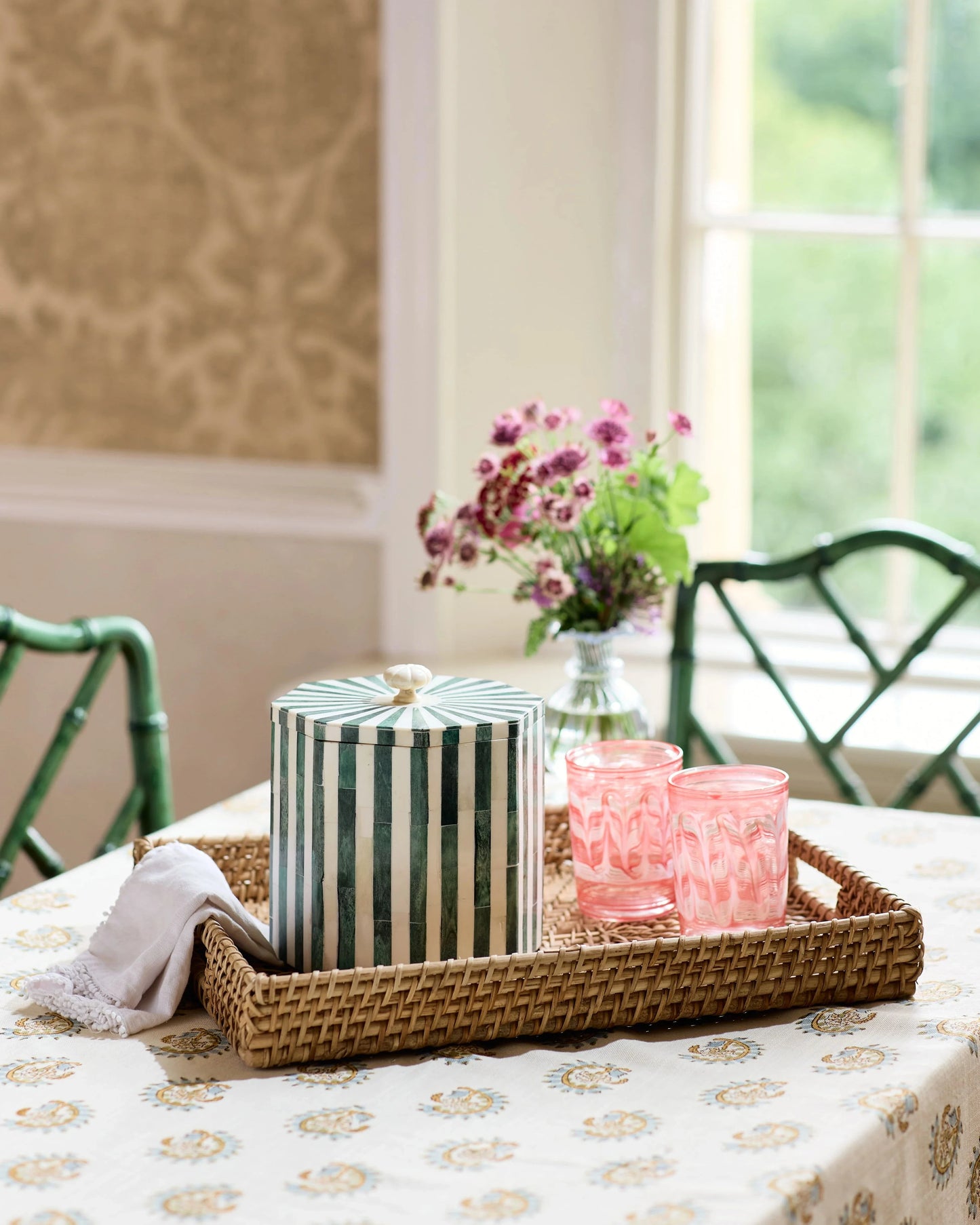 Stripe Ice Bucket – Green #color_green