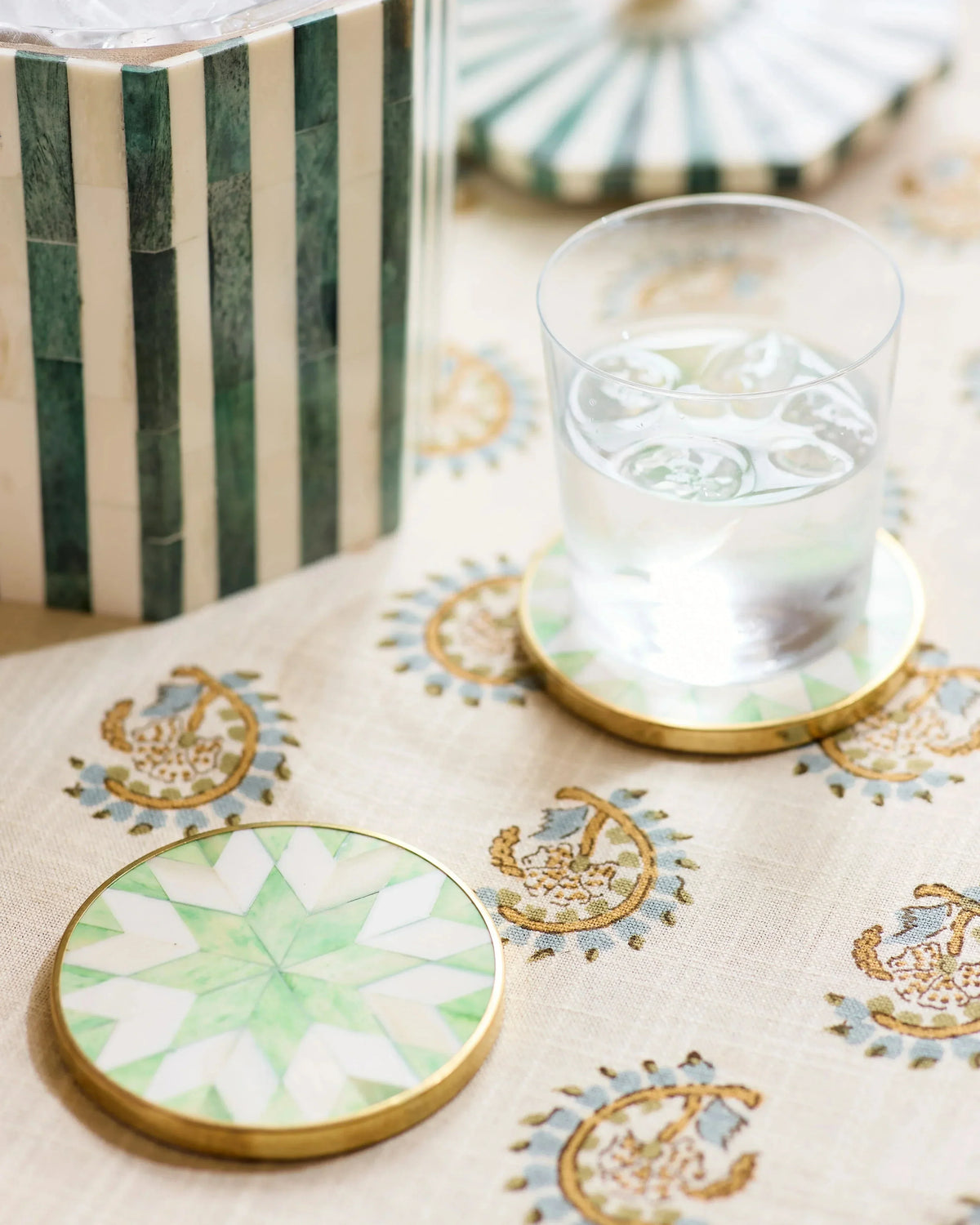 Set of 4 Star Coasters – Lime #color_lime
