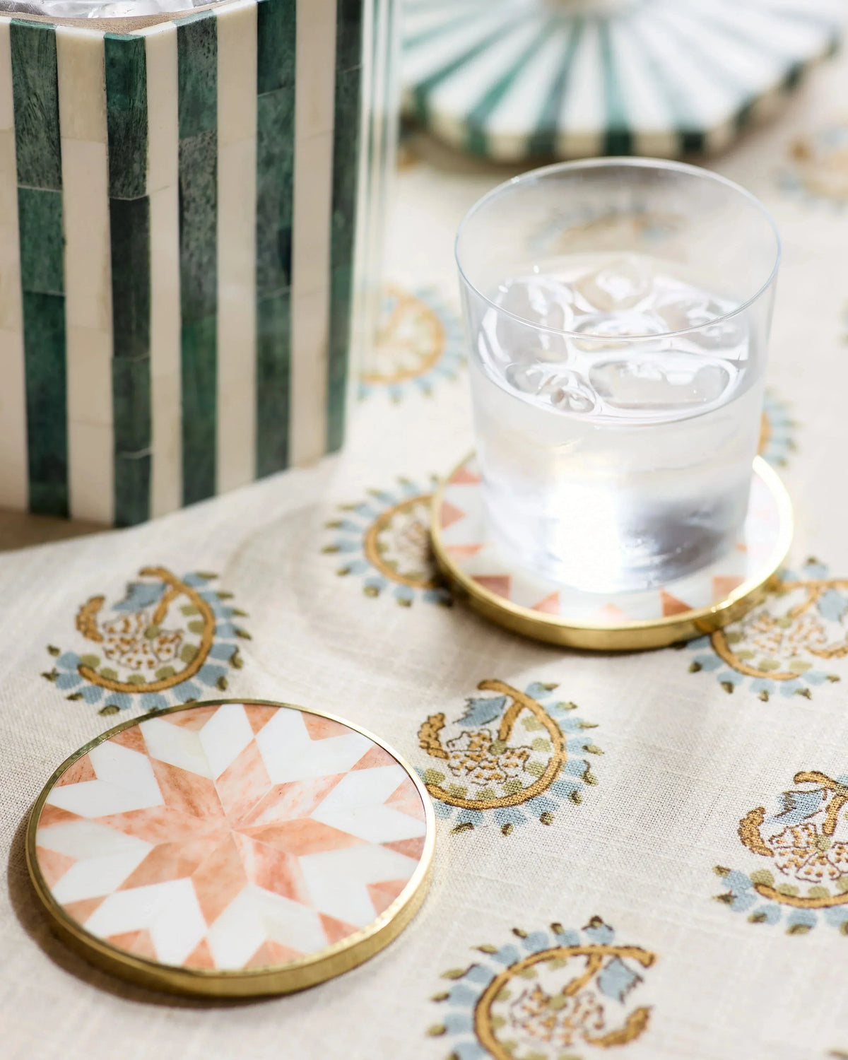 Set of 4 Star Coasters – Rust #color_rust