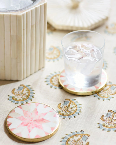 Set of 4 Star Coasters – Pink #color_pink
