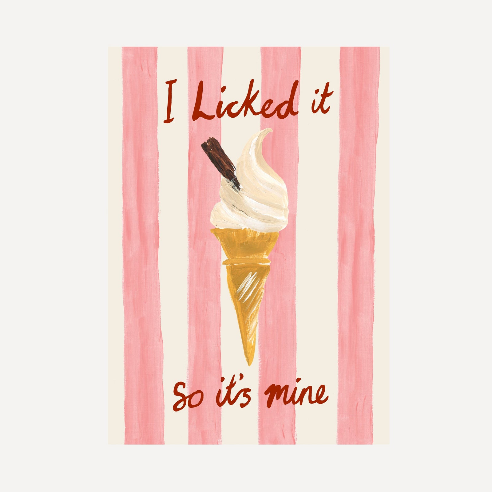 Ice Cream on Stripes