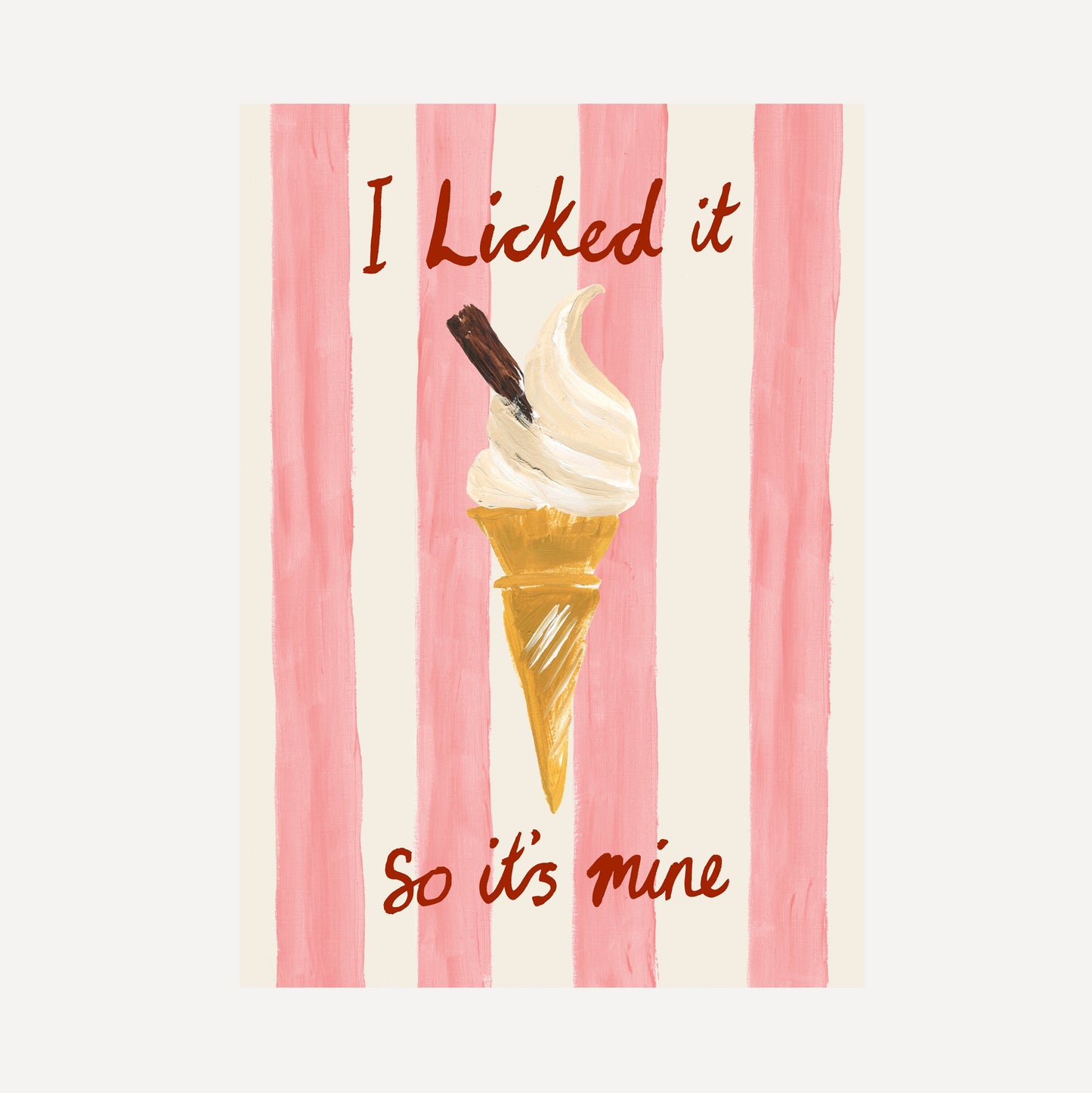 Ice Cream on Stripes