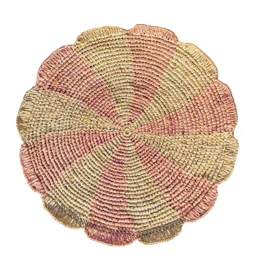 raffia crochet placemat