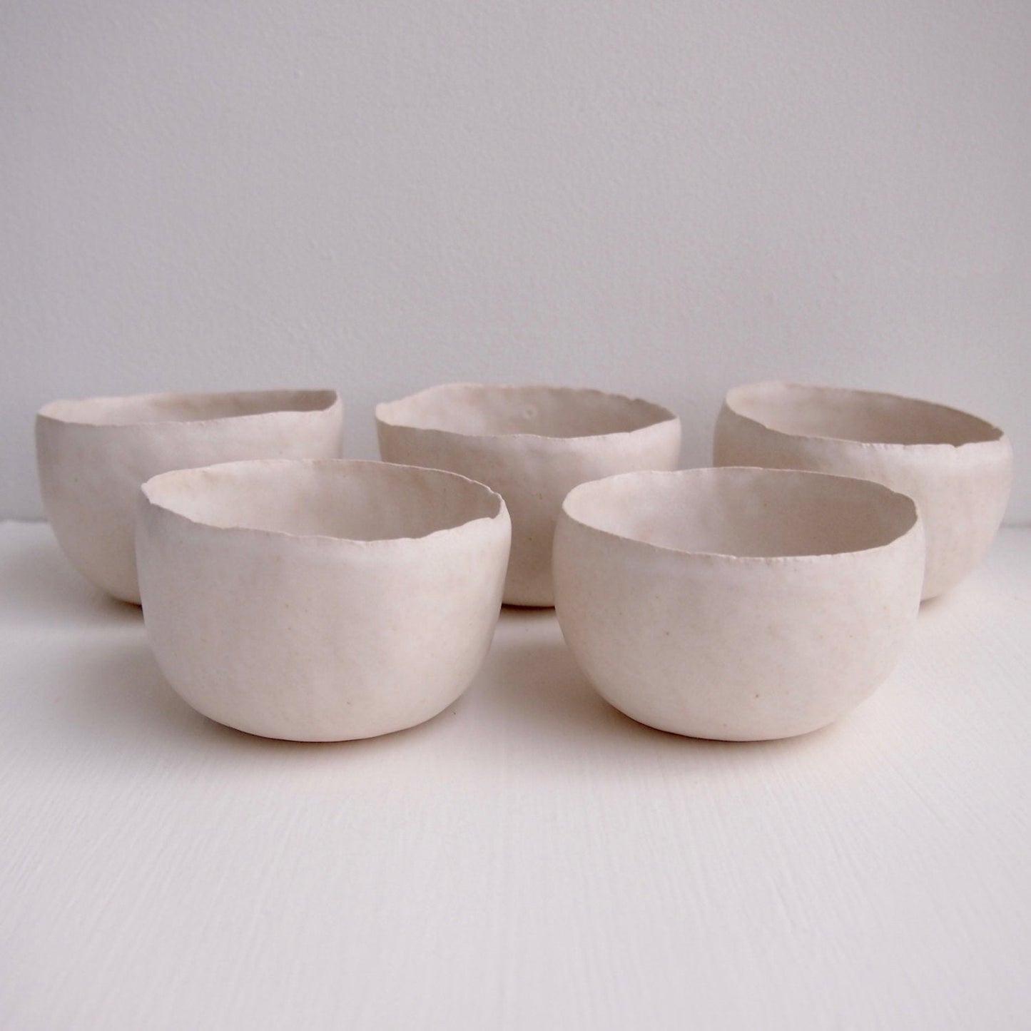 Handmade White Pottery Tea Bowl