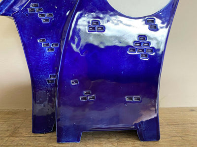 Ceramic Clock, Tabletop Clock, Shelf Clock, Double Clock - PeterBowenArt