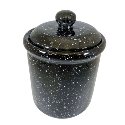Speckled Black Canister