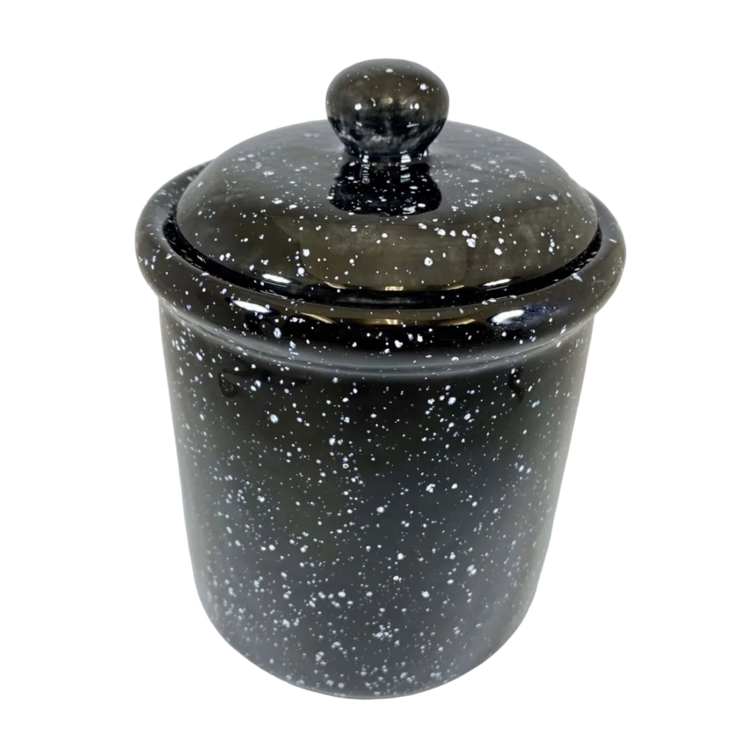Speckled Black Canister