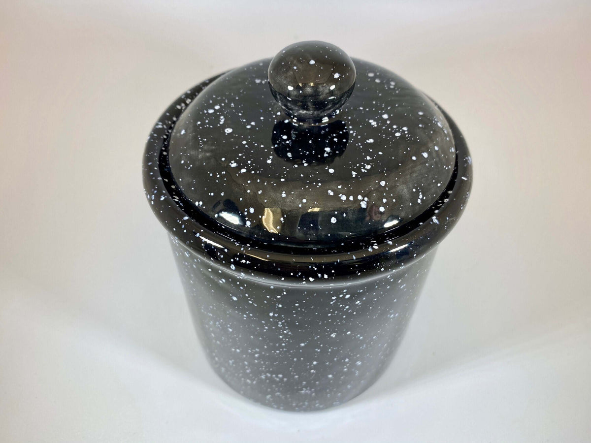 Speckled Black Canister