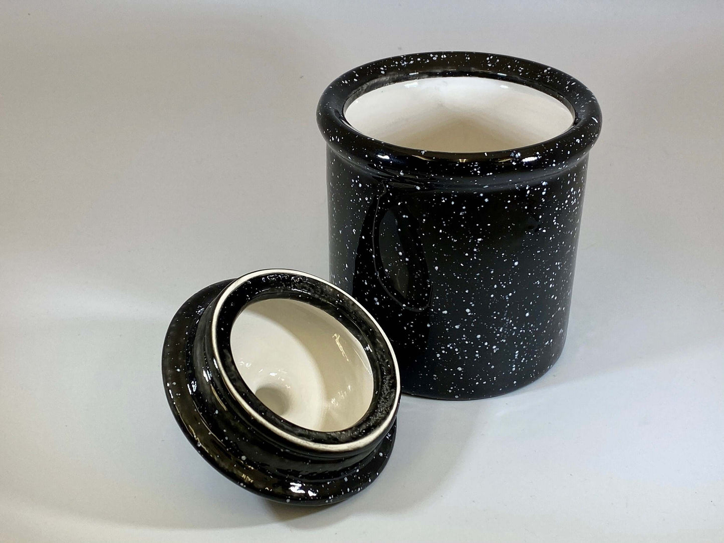 Speckled Black Canister