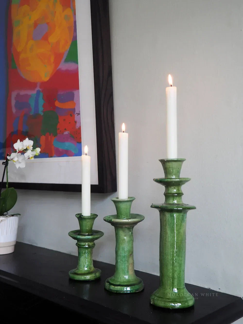 Vintage Tamegroute Candlestick Holder