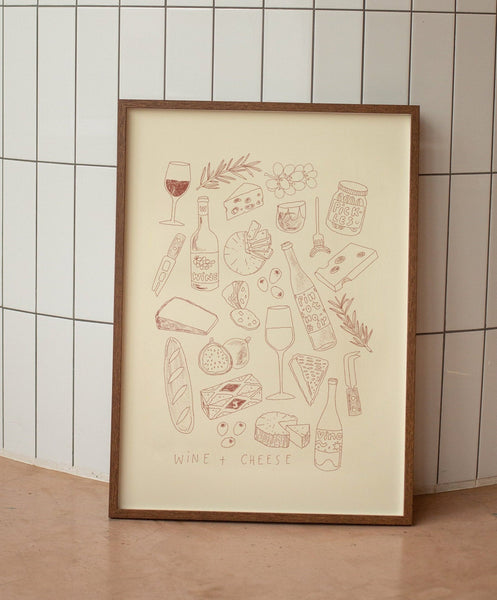 Wine and Cheese Night Print