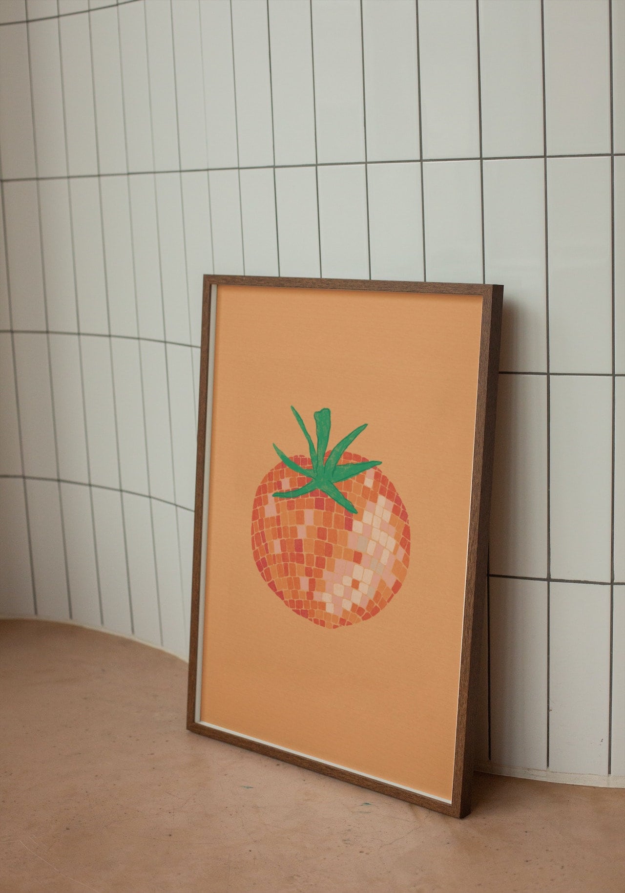 Disco Ball Tomato Print