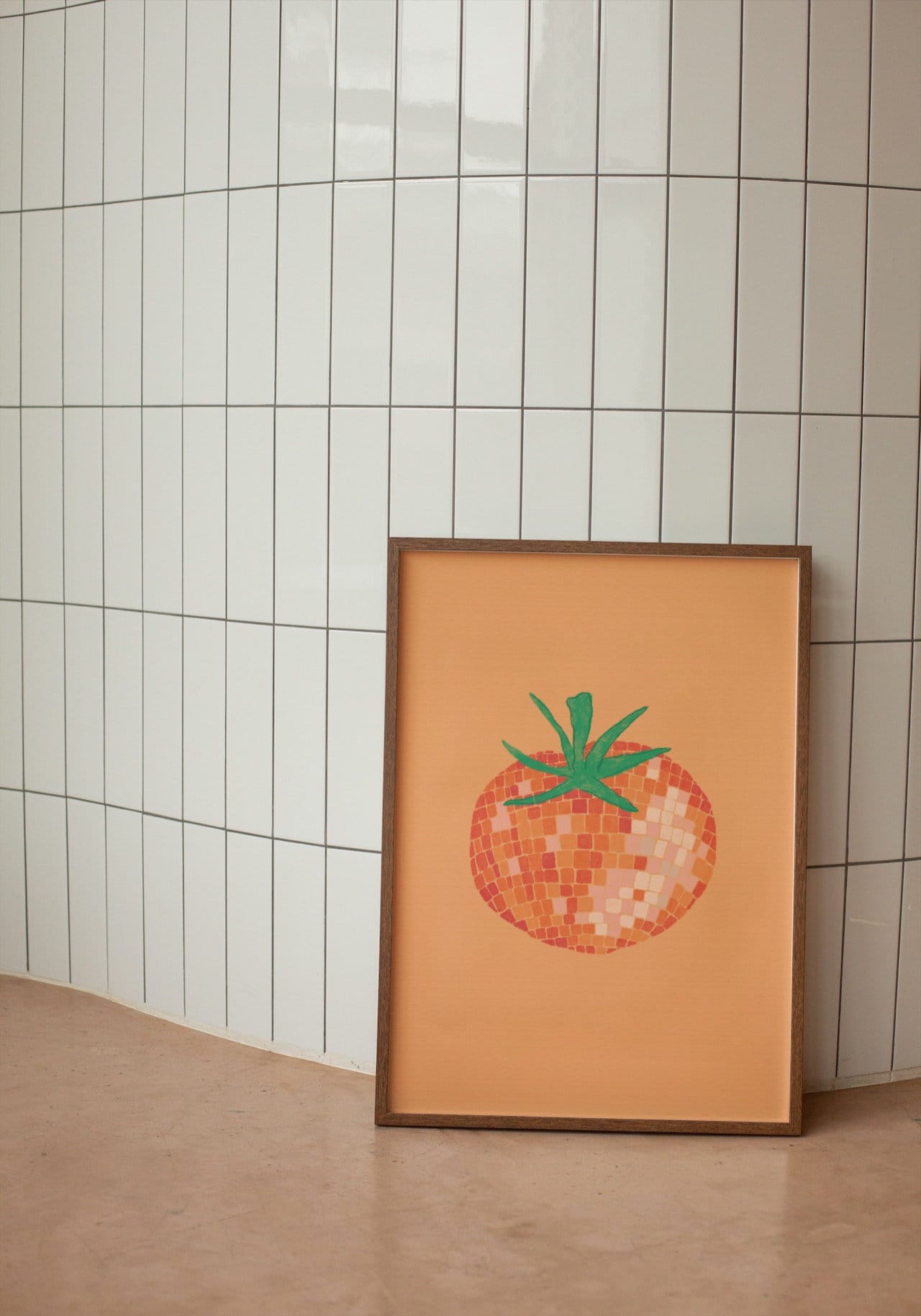 Disco Ball Tomato Print