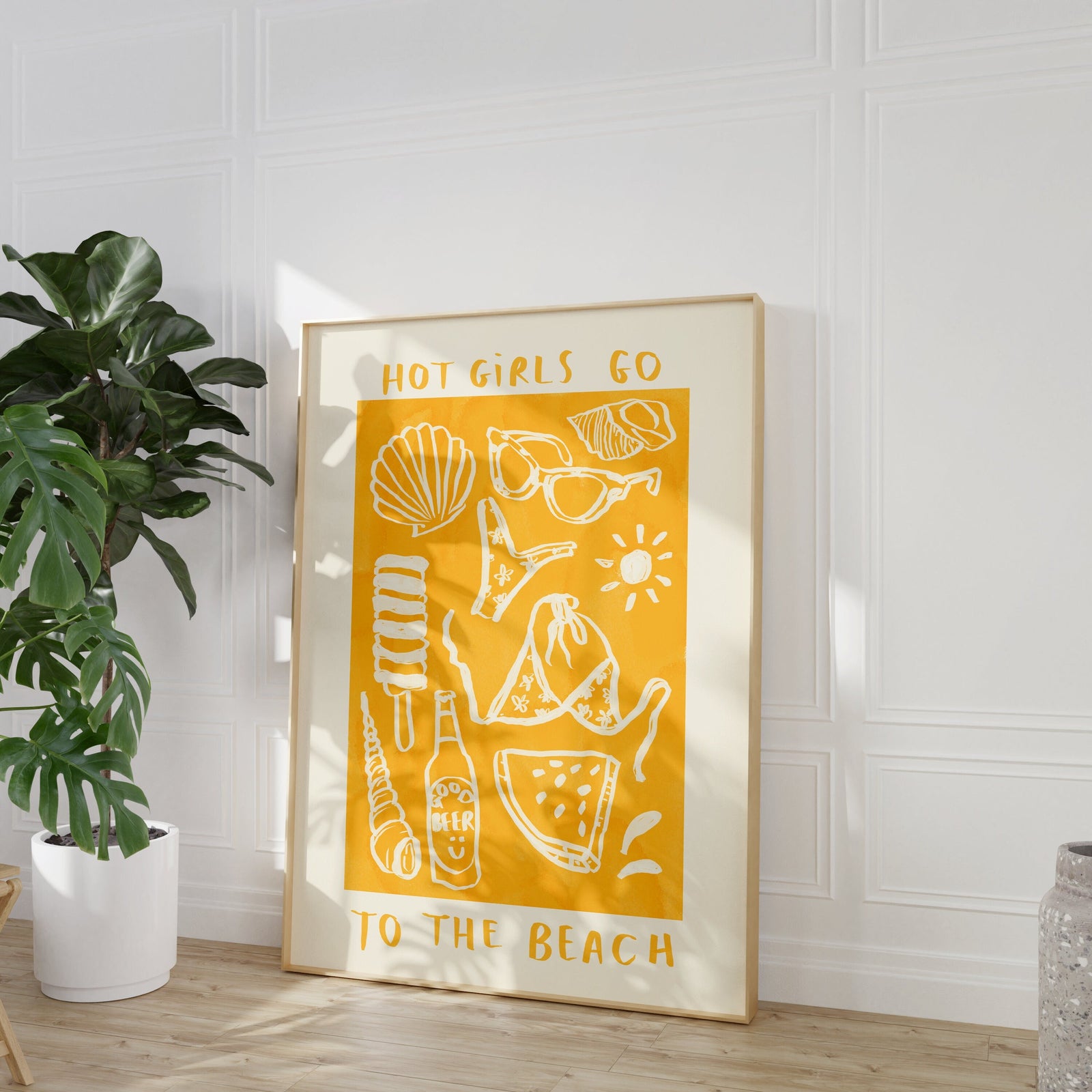Hot Girls Go To The Beach Print