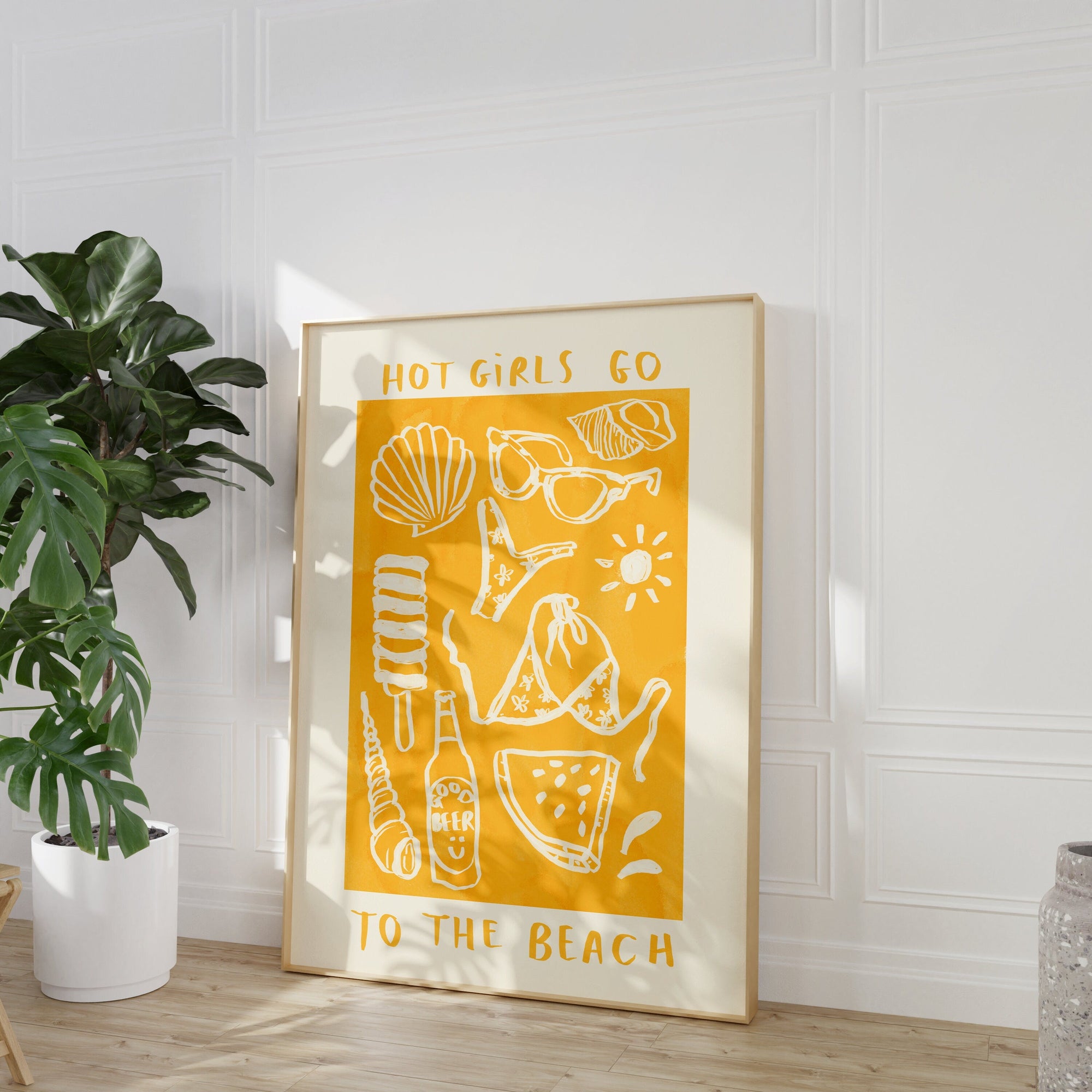 Hot Girls Go To The Beach Print