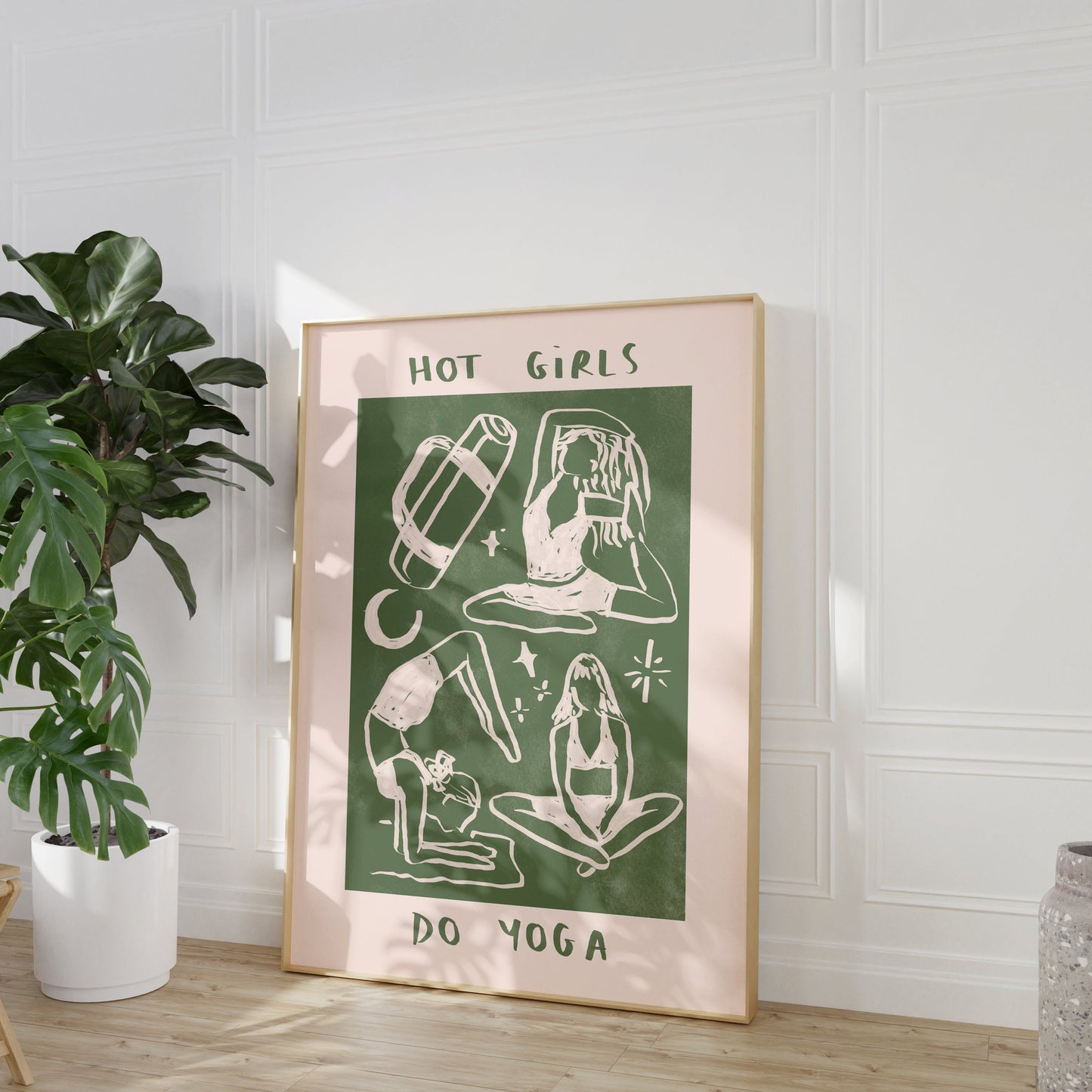 Hot Girls Do Yoga Print