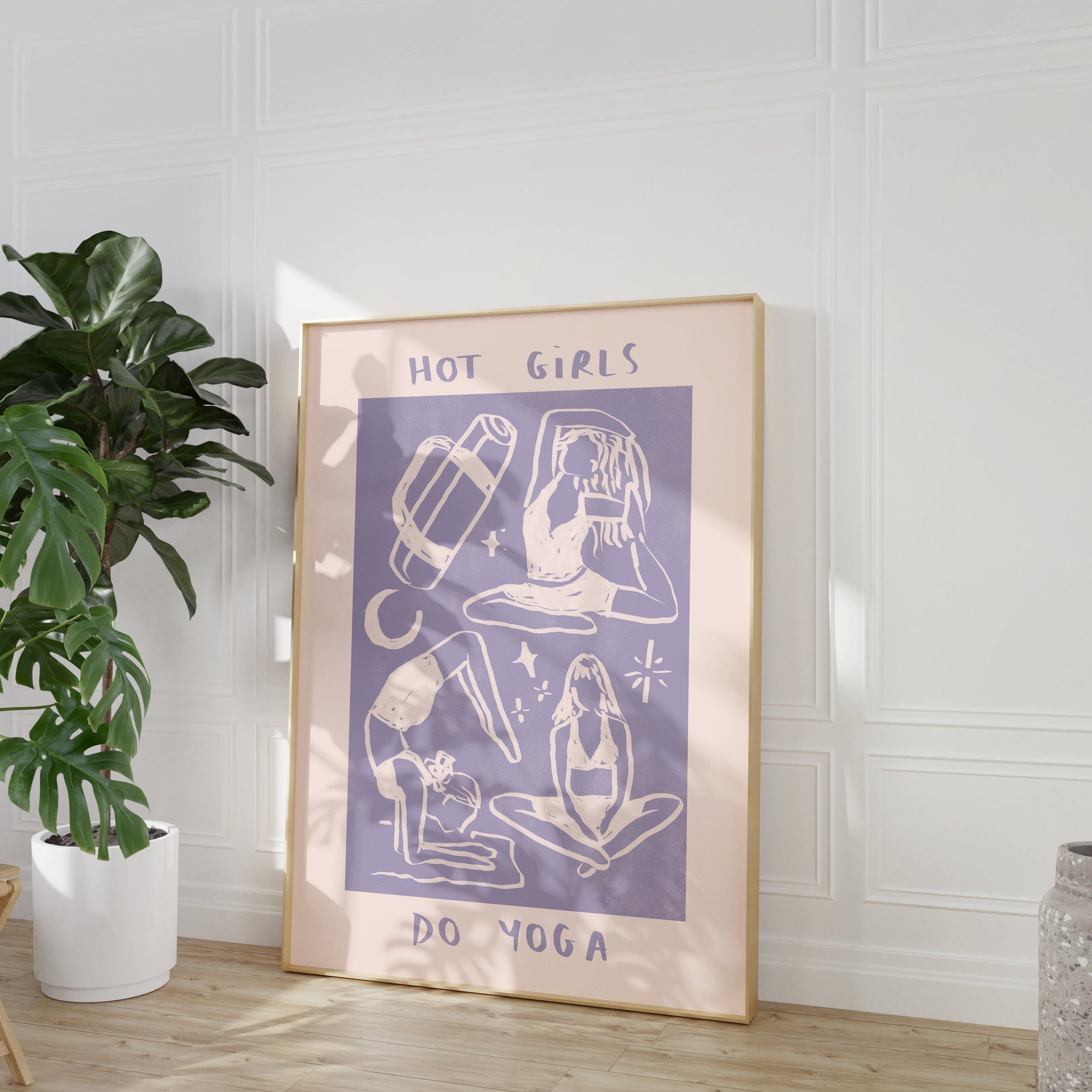 Hot Girls Do Yoga Print
