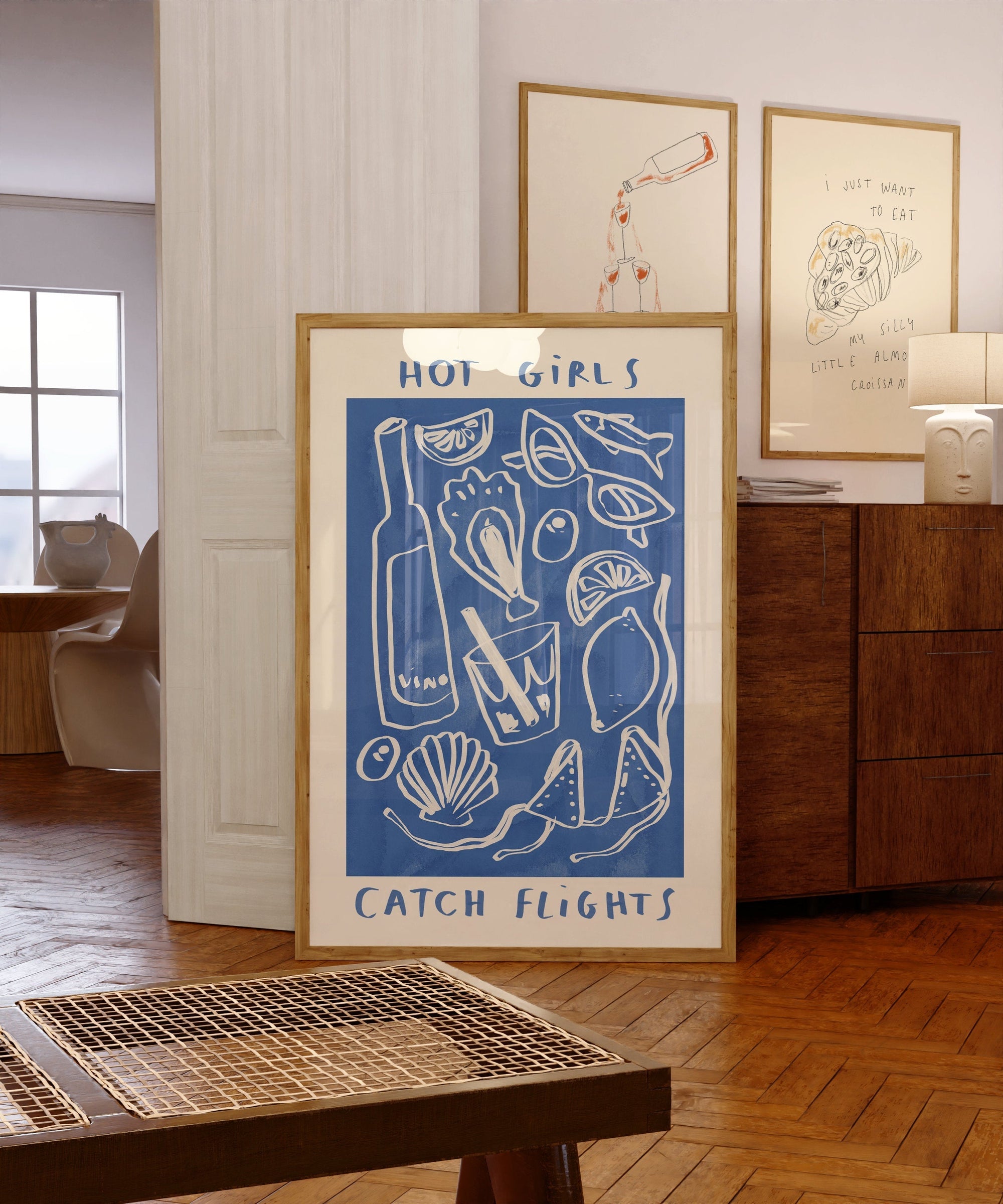 Hot Girls Catch Flights Print