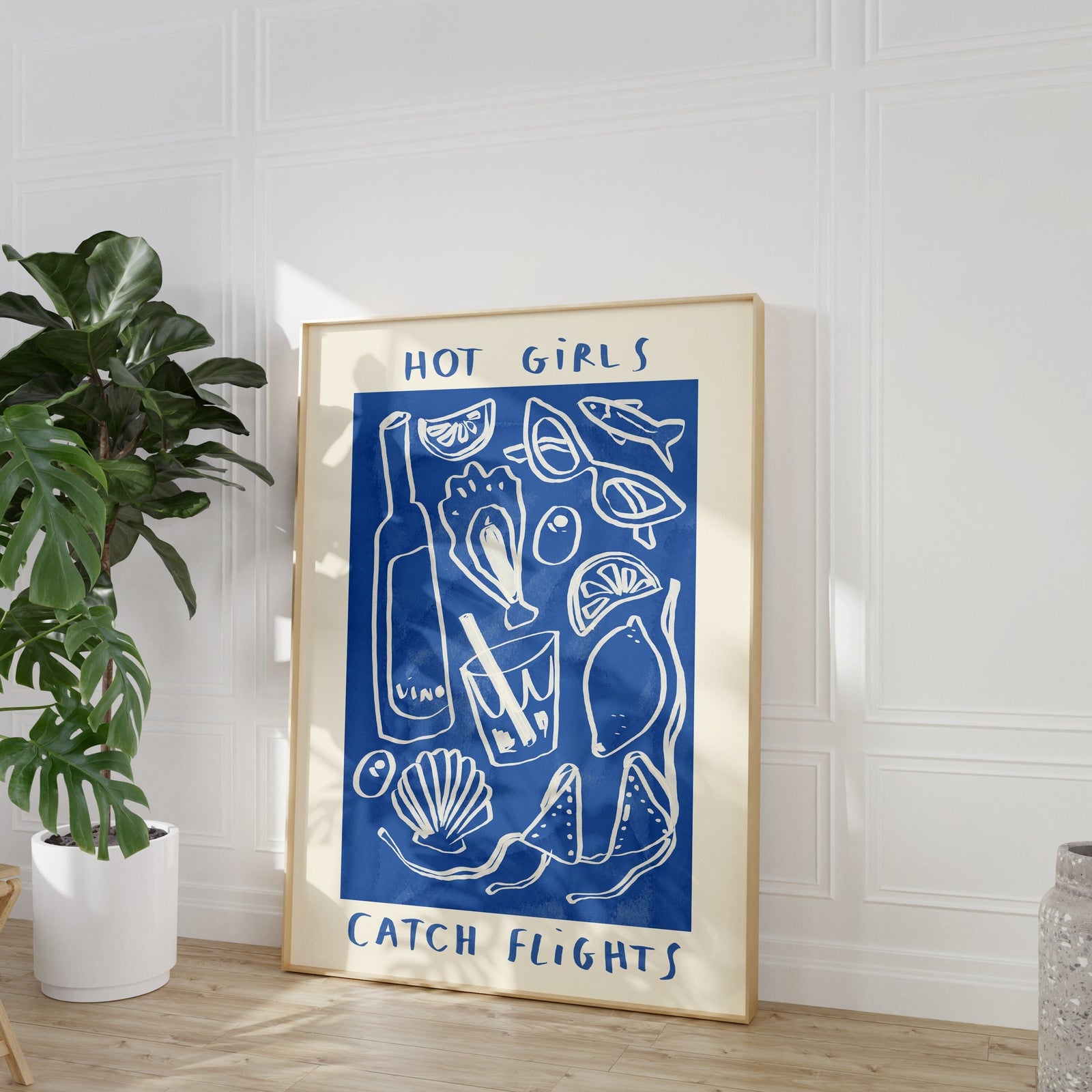 Hot Girls Catch Flights Print