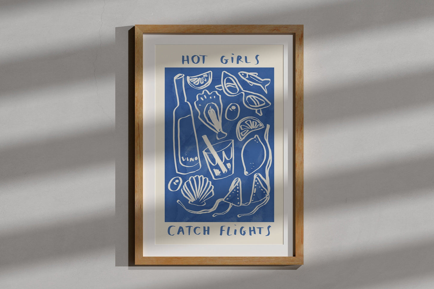 Hot Girls Catch Flights Print