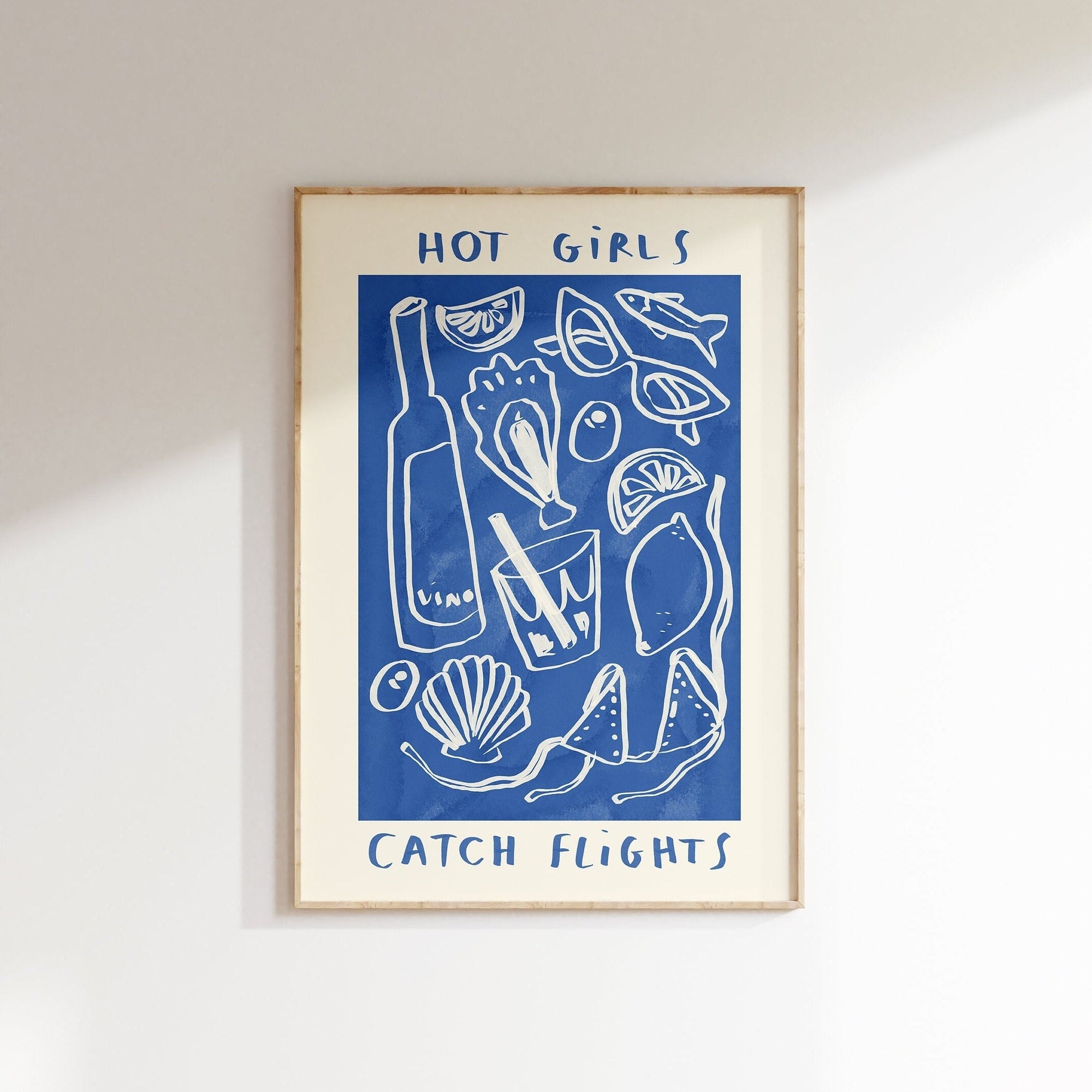 Hot Girls Catch Flights Print