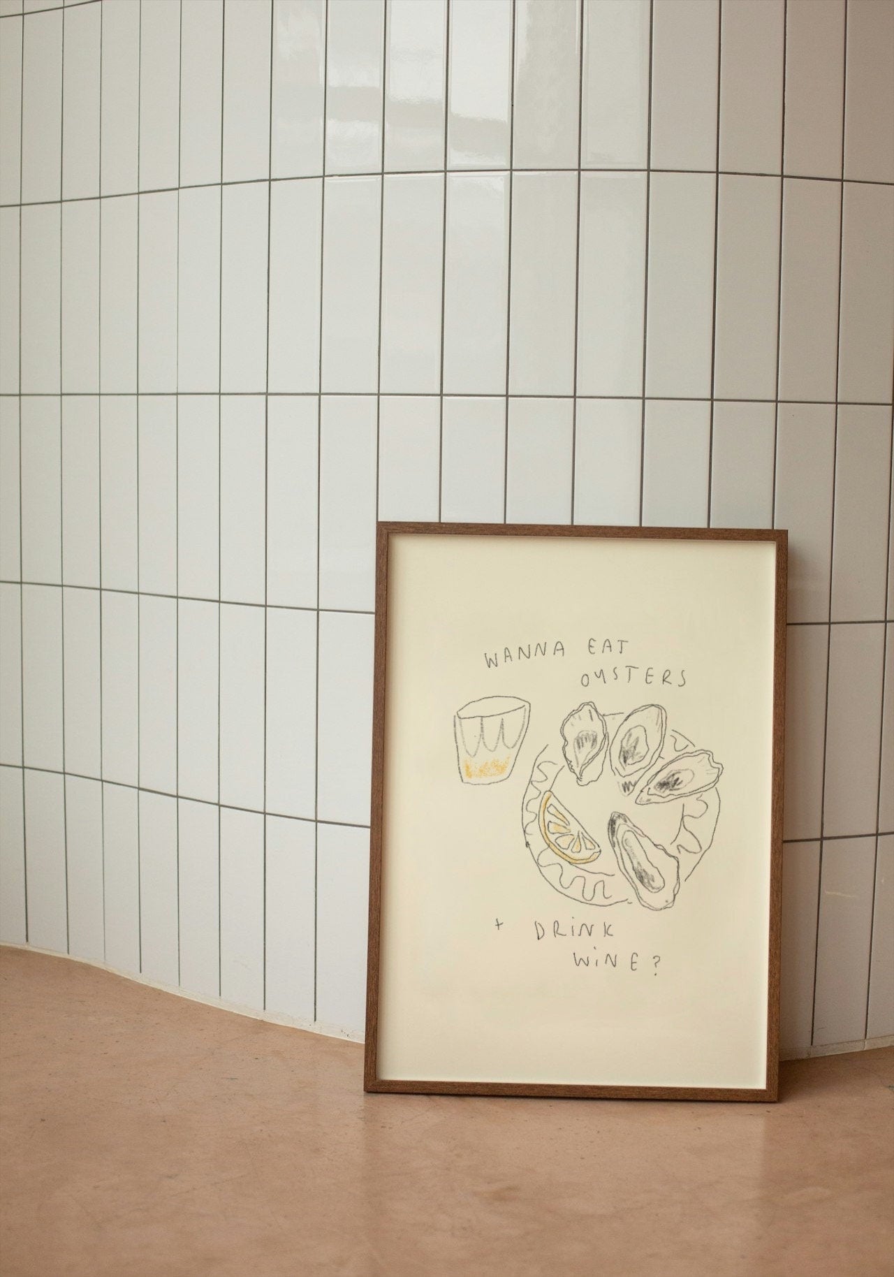 Oysters and Wine Print