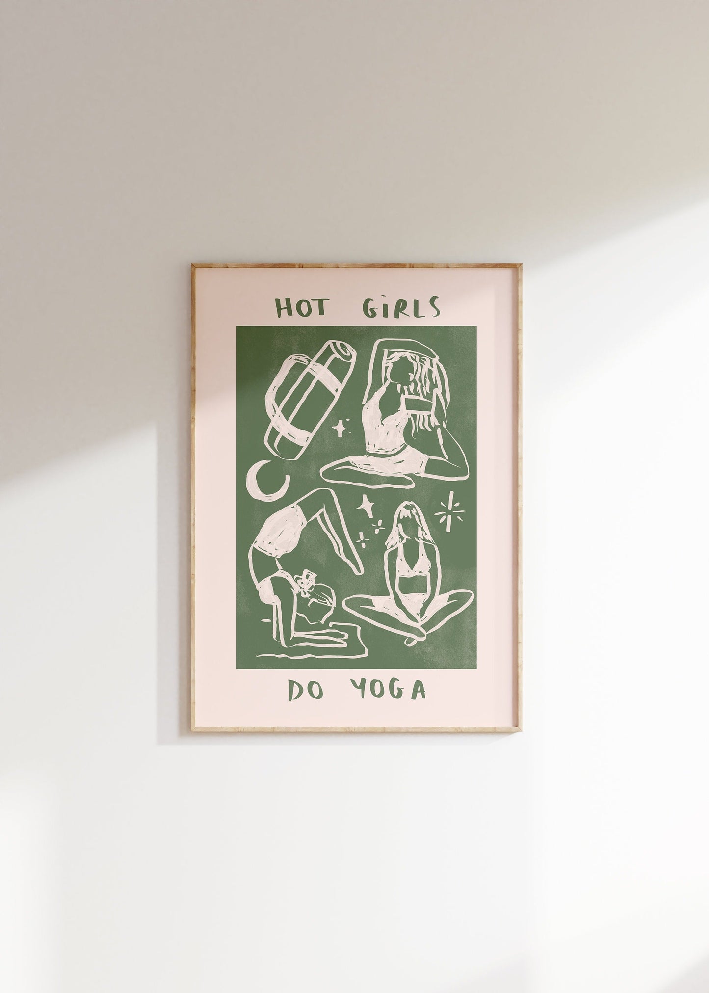 Hot Girls Do Yoga Print