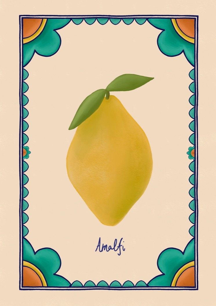 Amalfi art print — additional product photo of the design