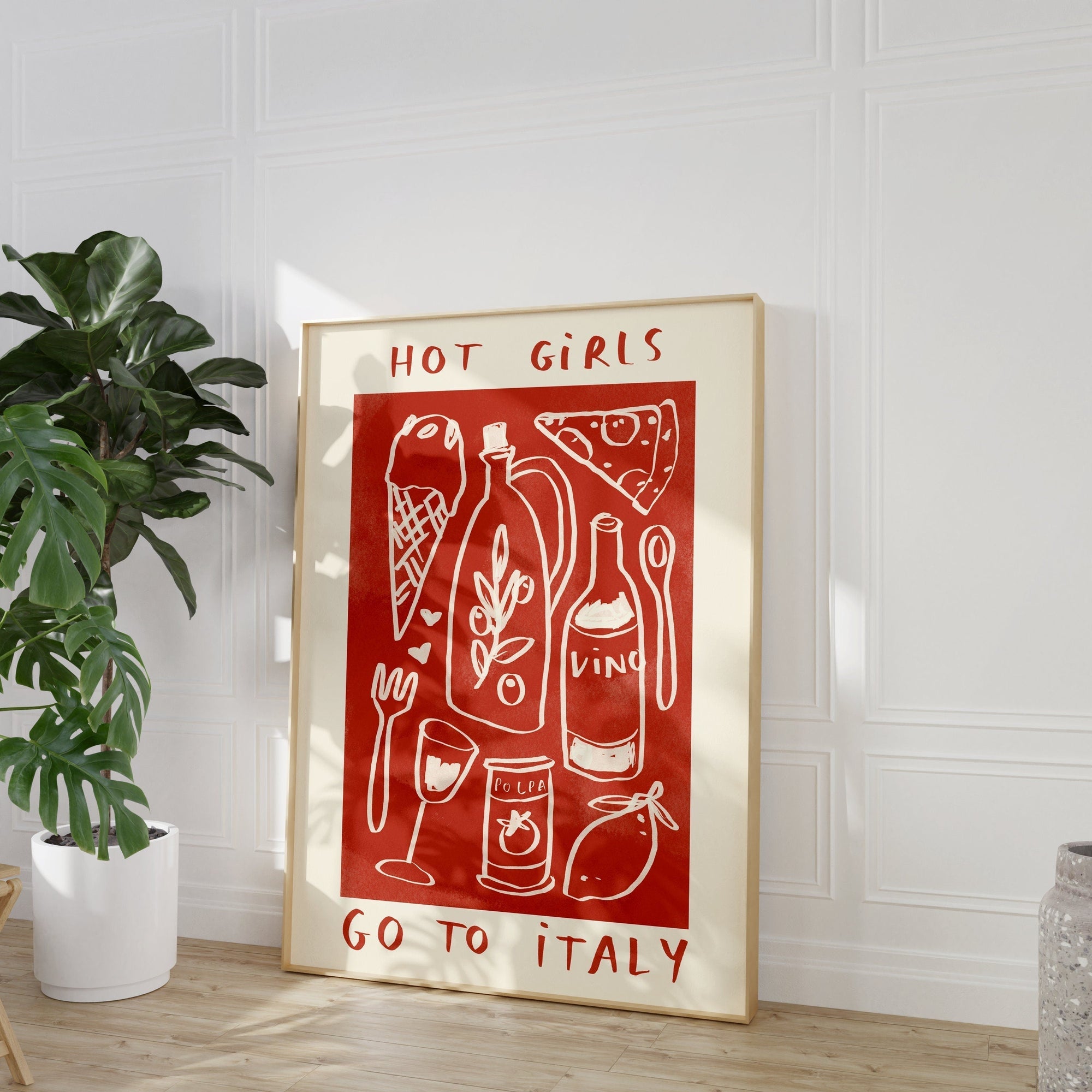 Hot Girls Go To Italy Print