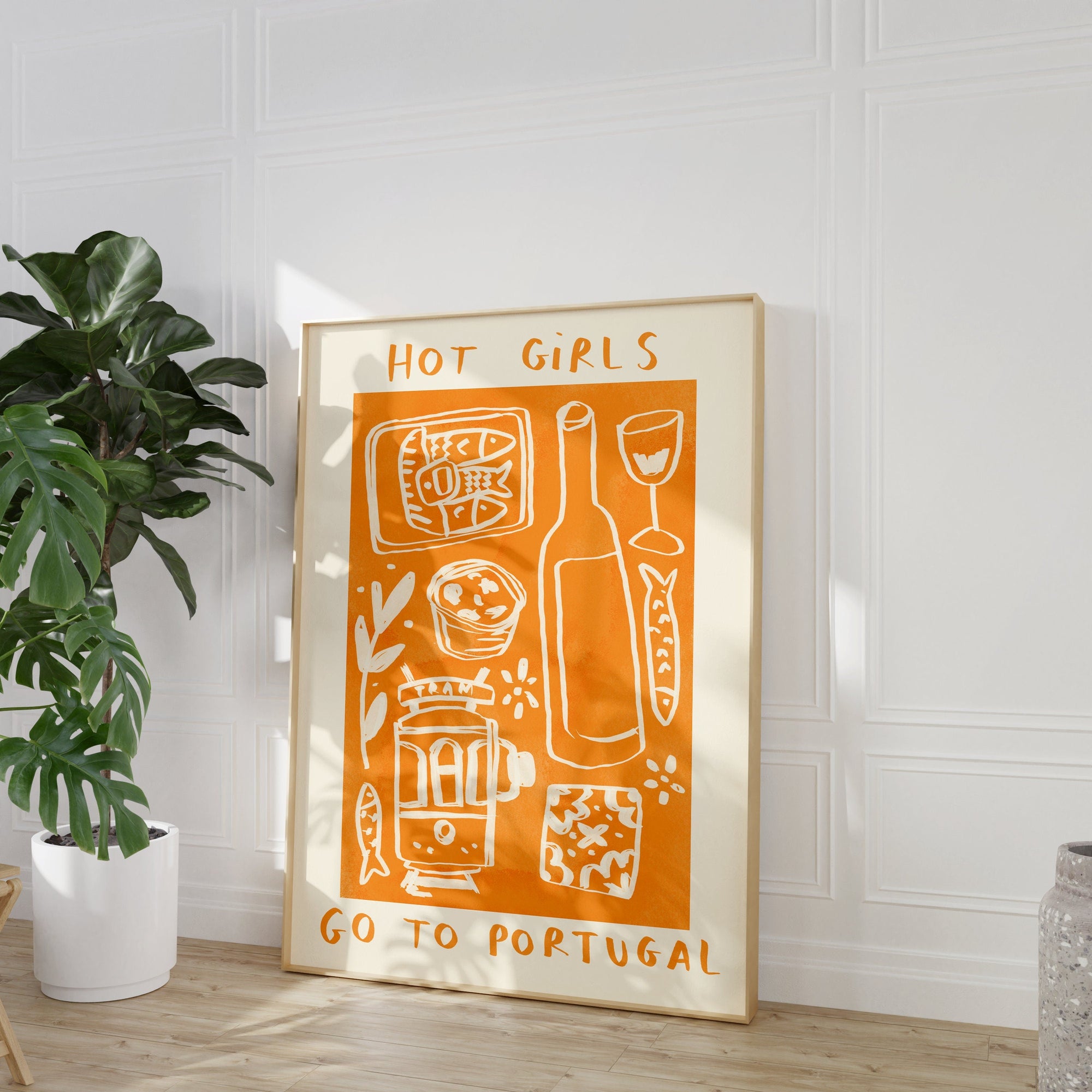 Hot Girls Go To Portugal Print