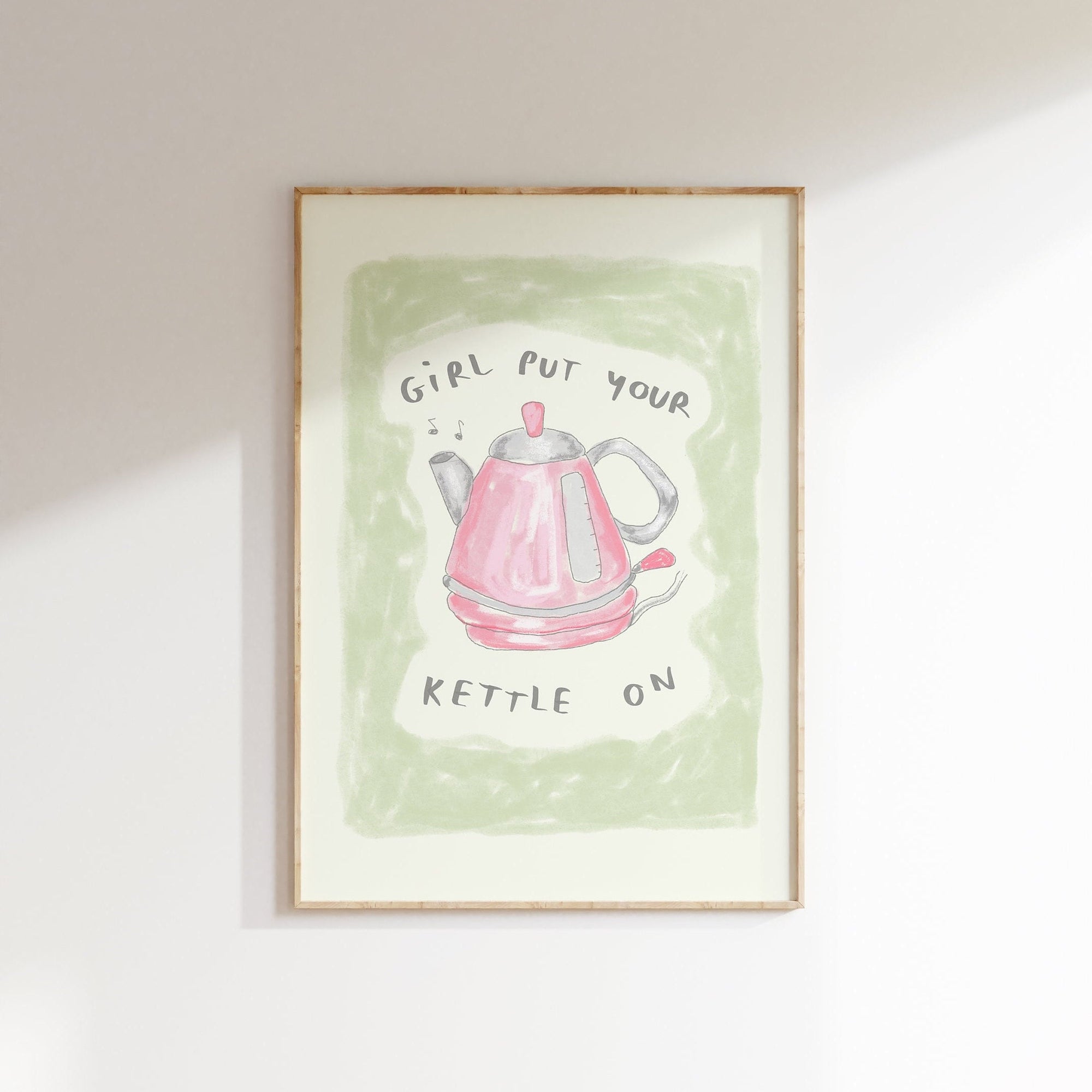 Girl Put Your Kettle On Print