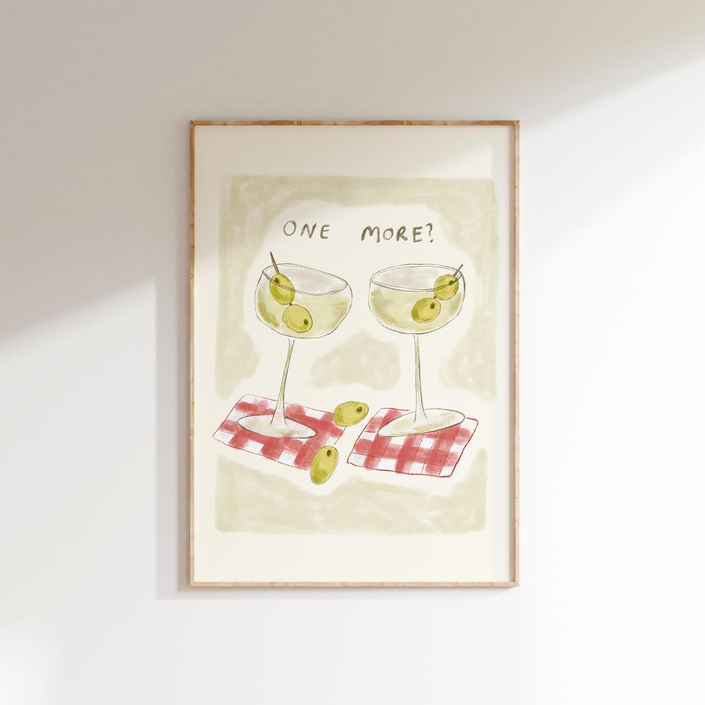 One More - Dirty Martini Print