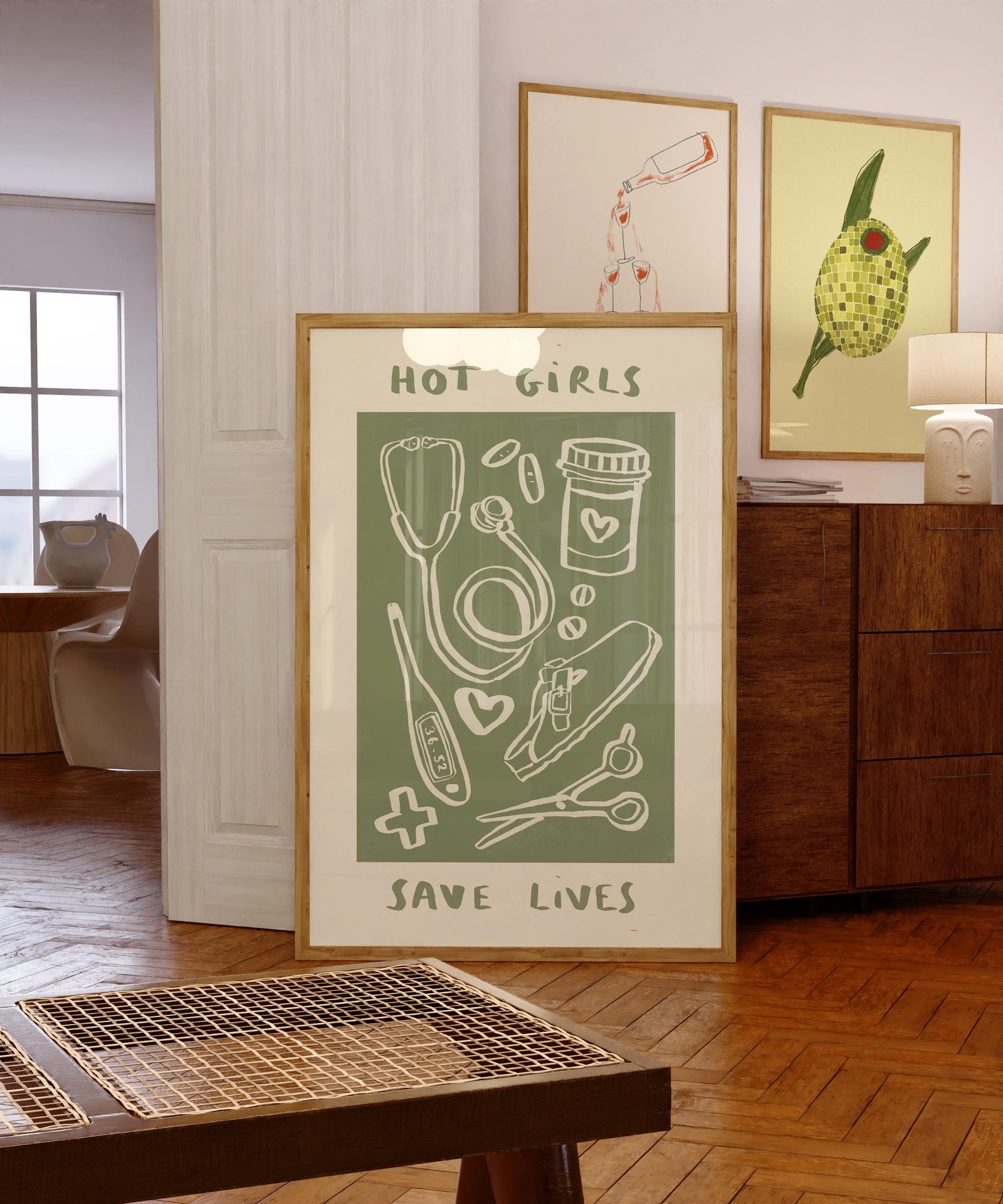 Hot Girls Save Lives - Nurse Print