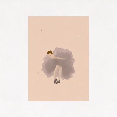 The Lady in Mauve art print — additional product photo of the design