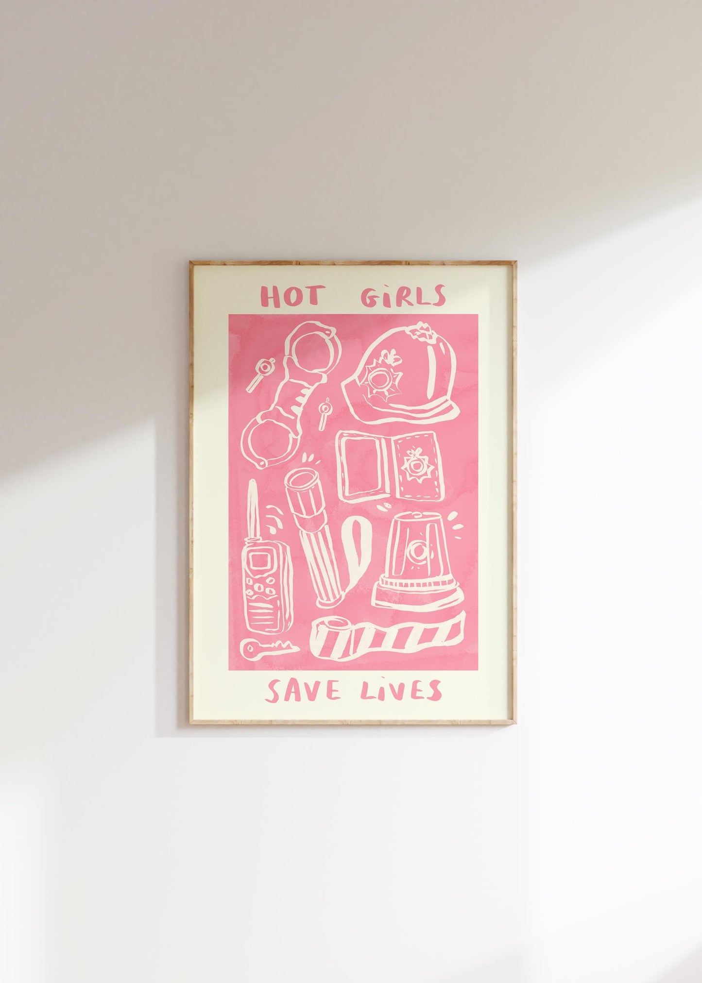 Hot Girls / Boys Save Lives -  UK Police Print