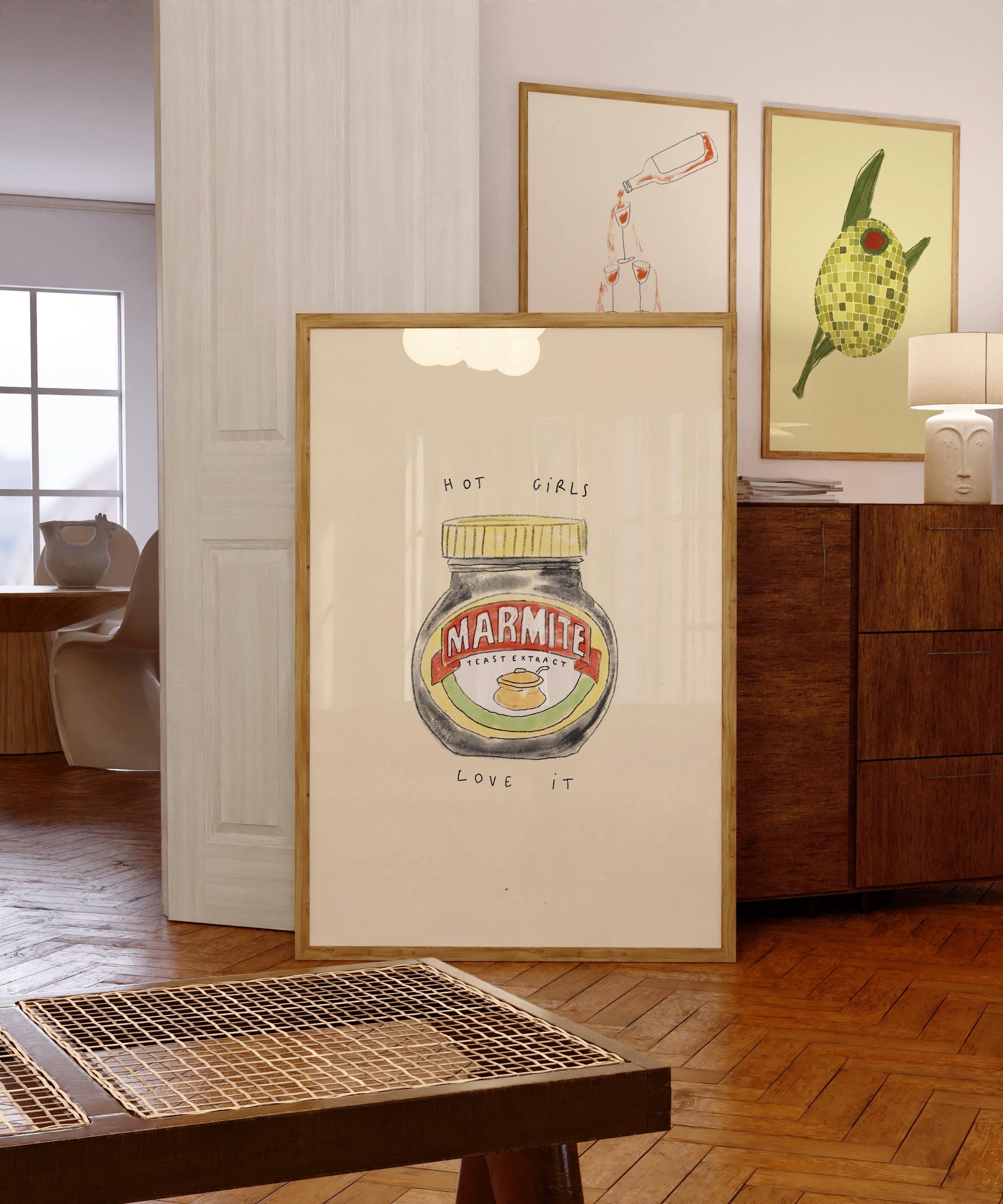 Hot Girls Love Marmite Print