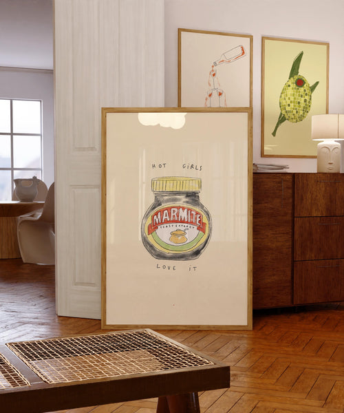 Hot Girls Love Marmite Print