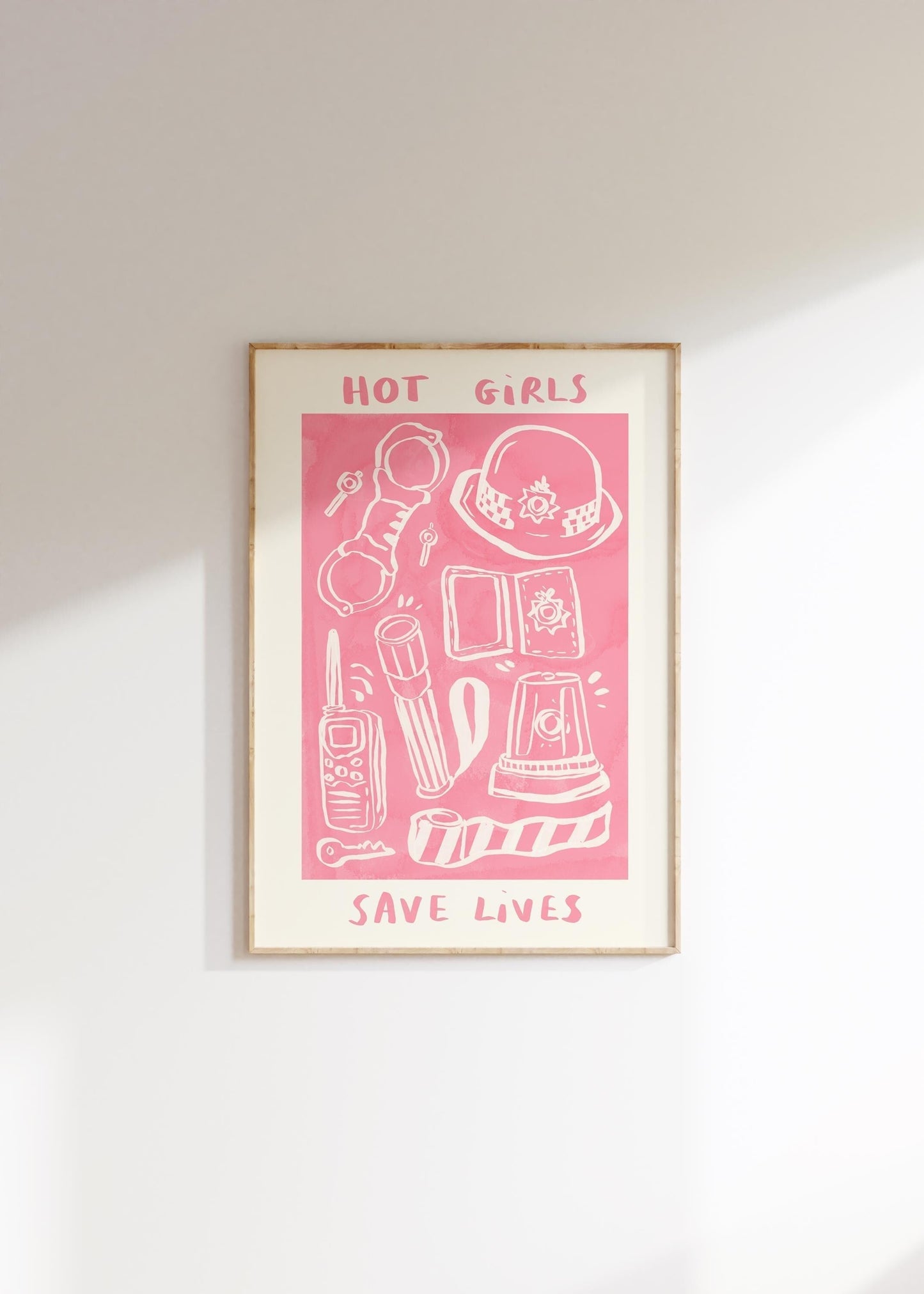 Hot Girls / Boys Save Lives -  UK Police Print
