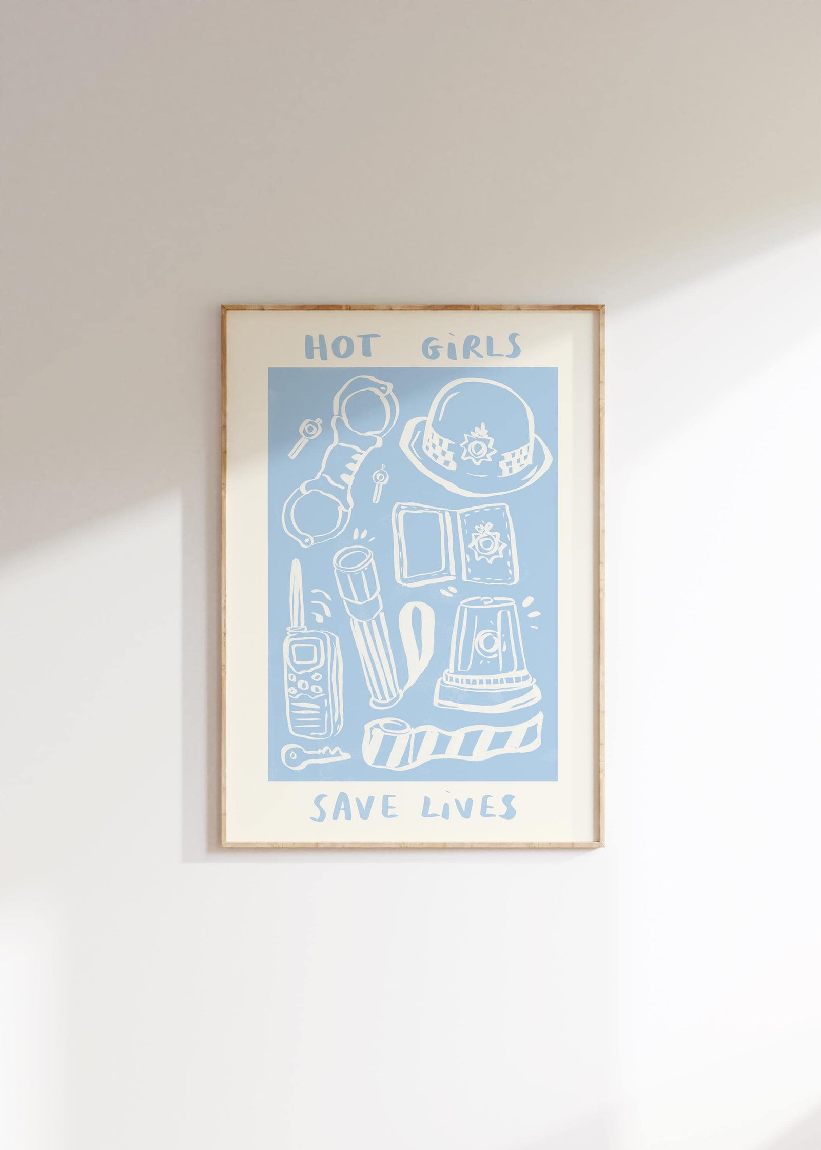 Hot Girls / Boys Save Lives -  UK Police Print