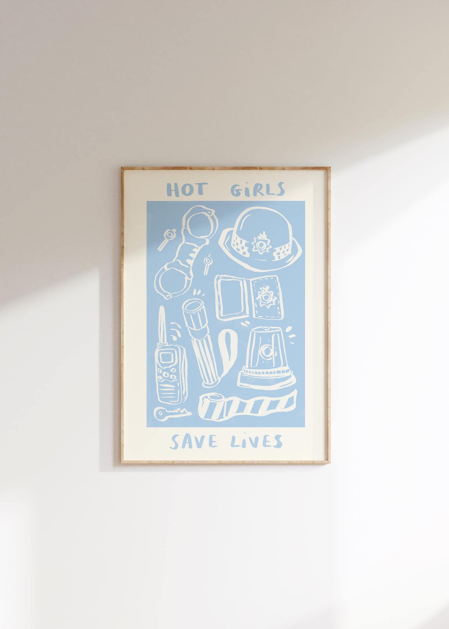 Hot Girls / Boys Save Lives -  UK Police Print