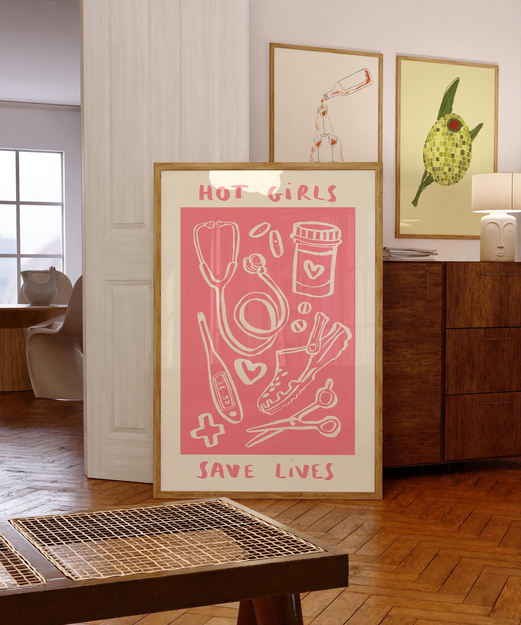Hot Girls Save Lives - Nurse Print