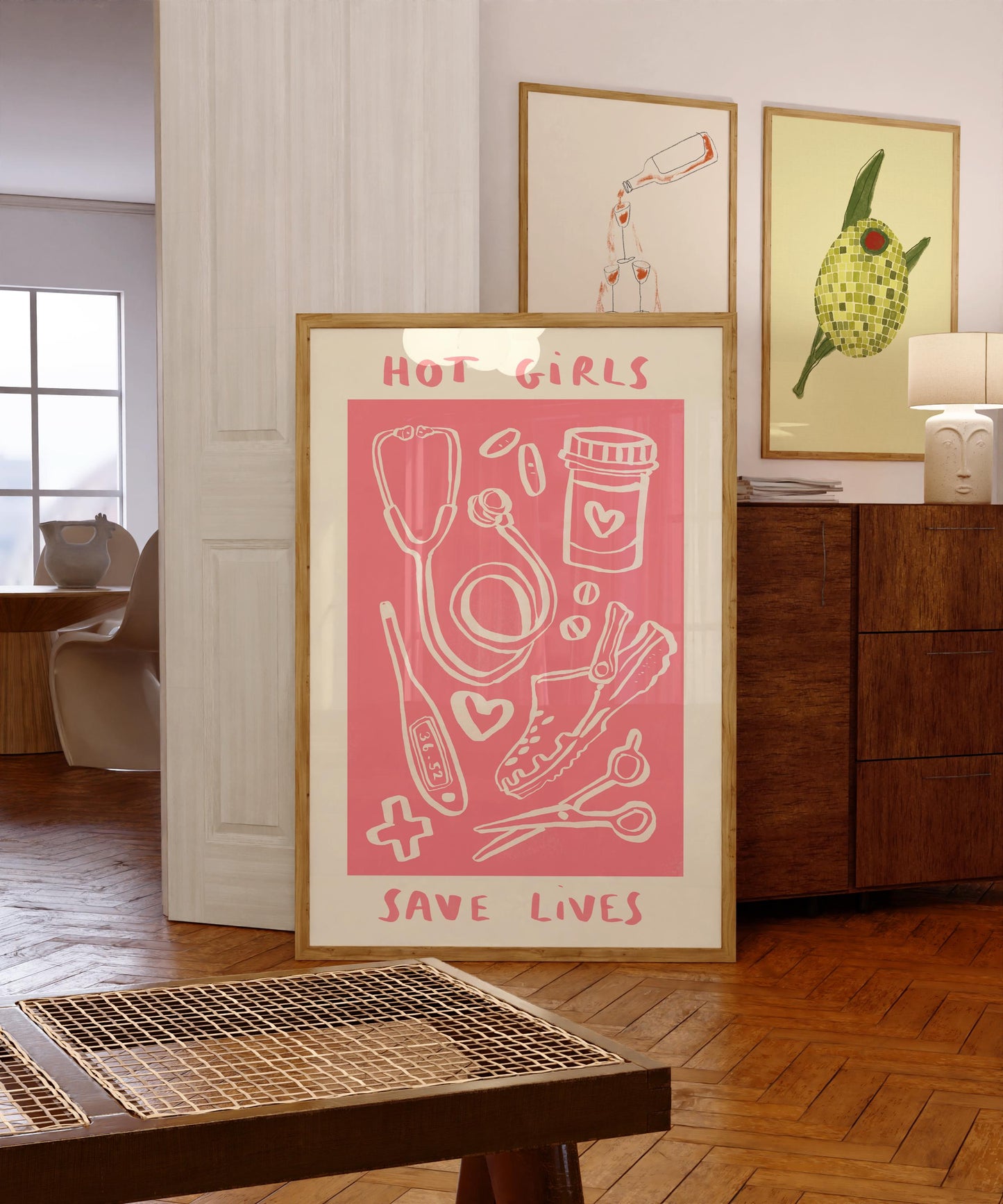 Hot Girls Save Lives - Nurse Print