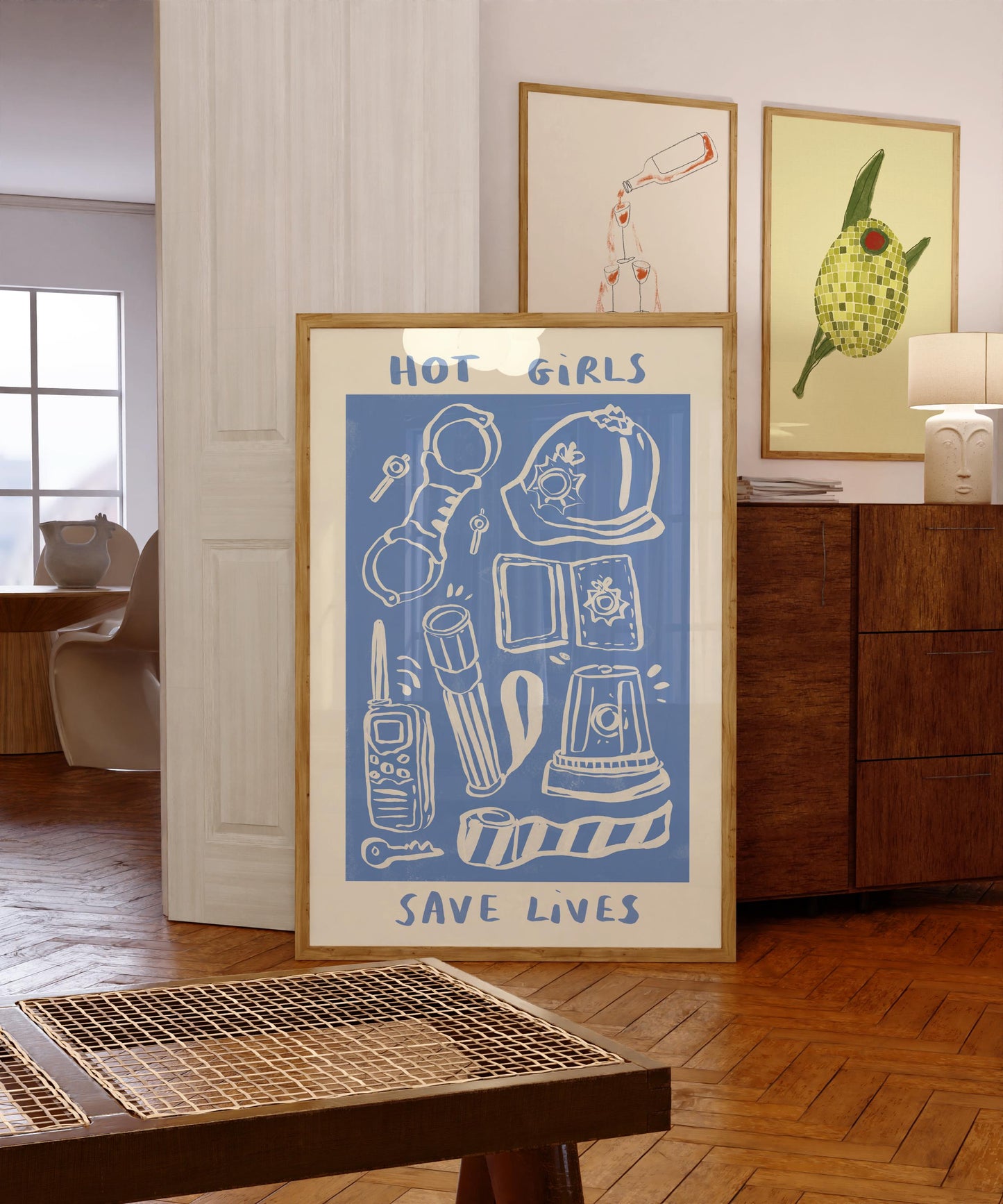 Hot Girls / Boys Save Lives -  UK Police Print
