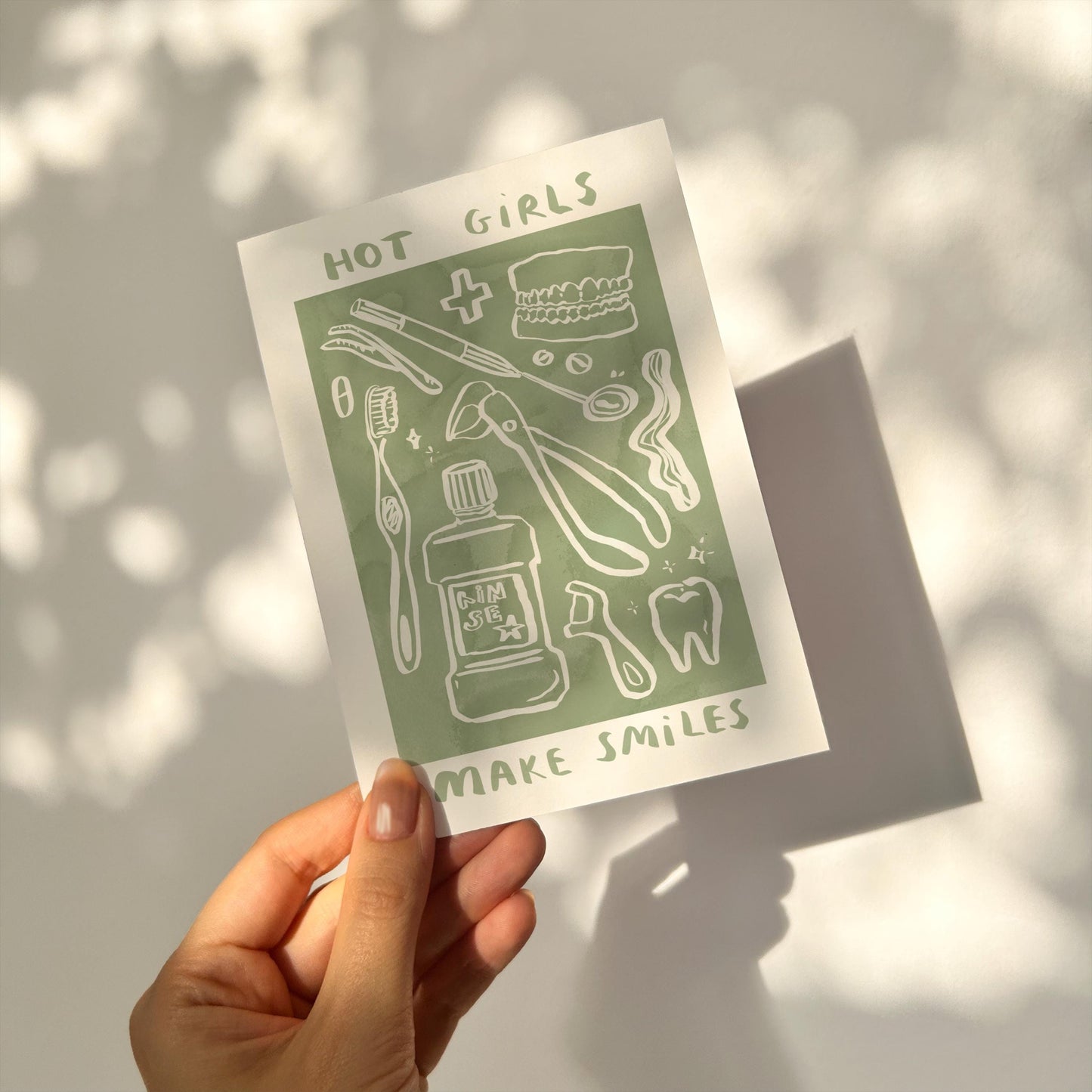 Hot Girls Make Smiles - Dentist Print