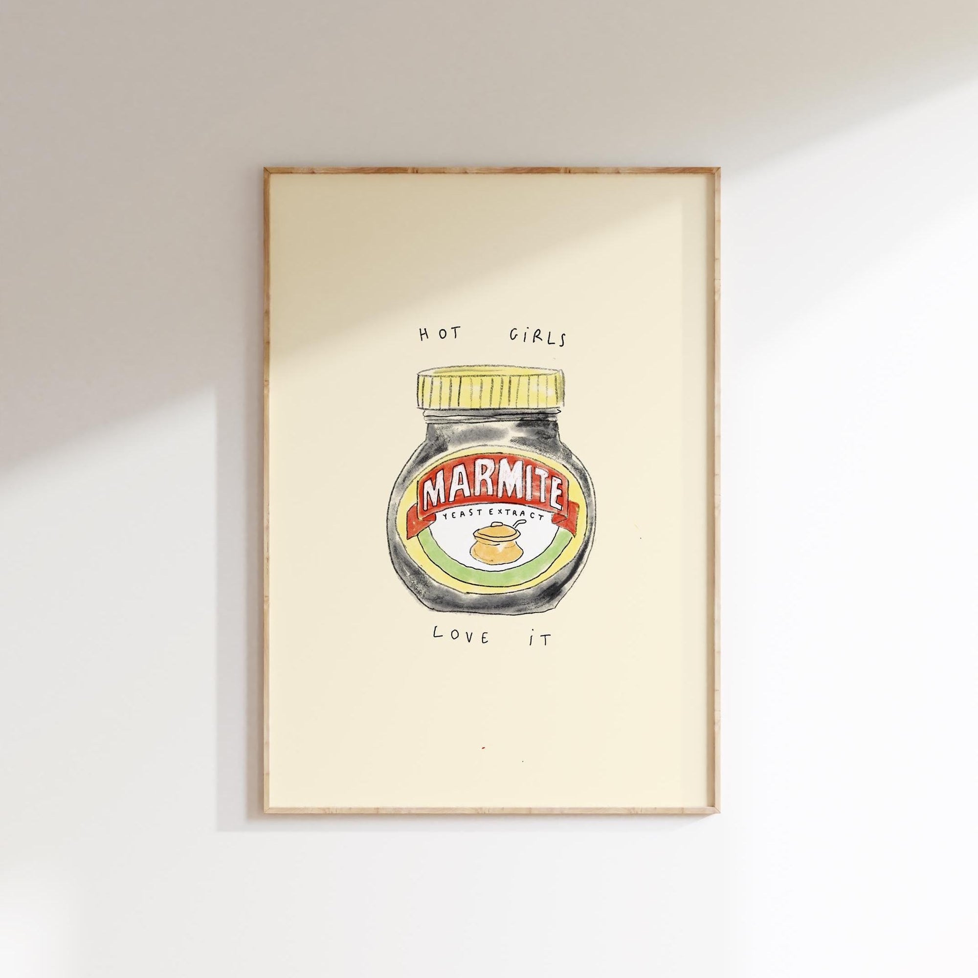 Hot Girls Love Marmite Print